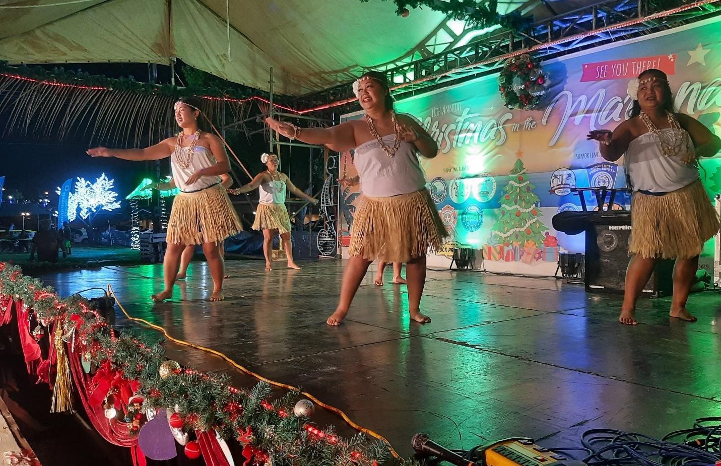 Simiyan Marianas performs on Jan. 7, 2023 during the 18th Annual Christmas in the Marianas at Garapan Fishing Base, Saipan.