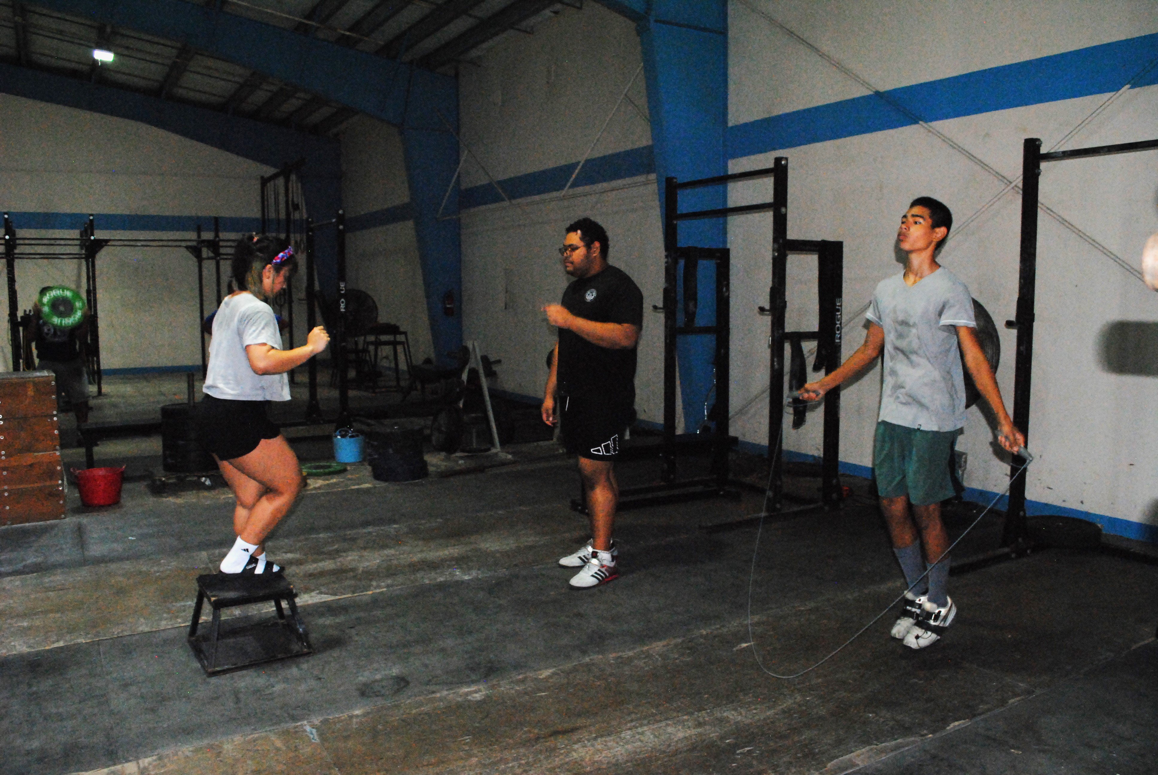HD Weightlifting CNMI members undergo training at the GetFitCNMI gym.