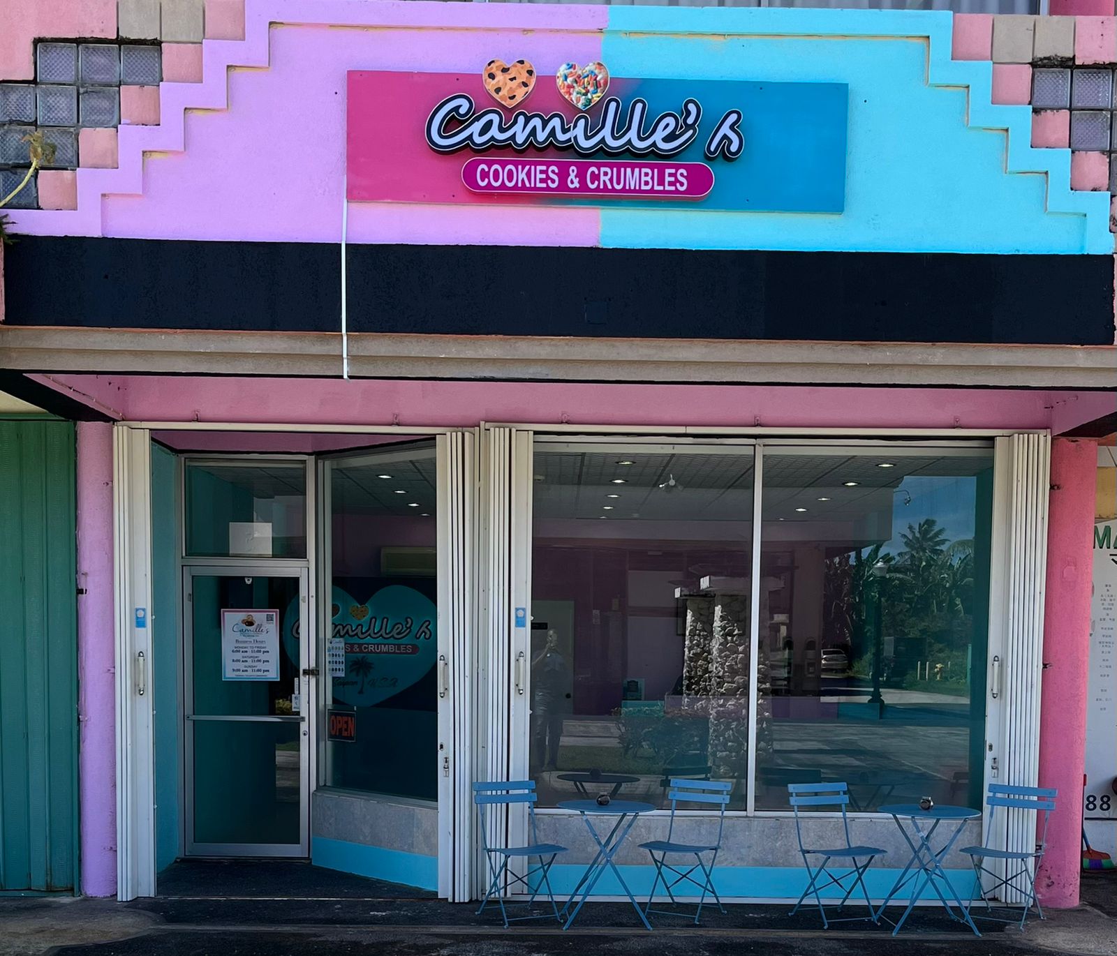 Camille's Cookies and Crumbles is located at Paseo De Marianas in Garapan.