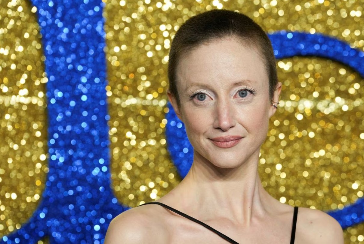 Cast member Andrea Riseborough arrives at the premiere for “Matilda the Musical” in London, Britain, Nov. 21, 2022.