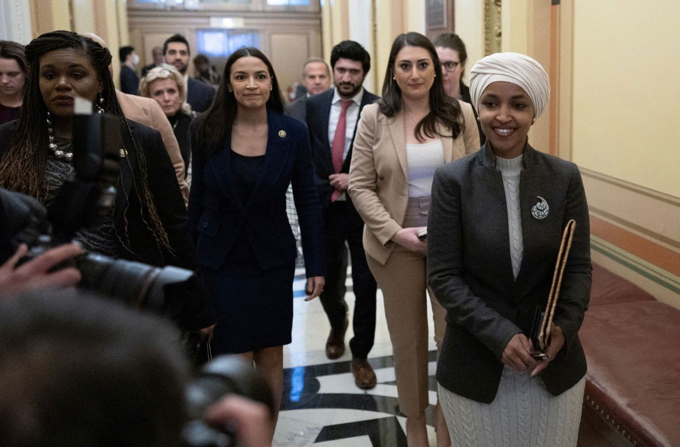 U.S. Rep. Ilhan Omar, D-MN, walks to her office after being ousted by the Republican-led House of Representatives to serve on the Foreign Affairs Committee, on Capitol Hill in Washington, D.C., Feb. 2, 2023.