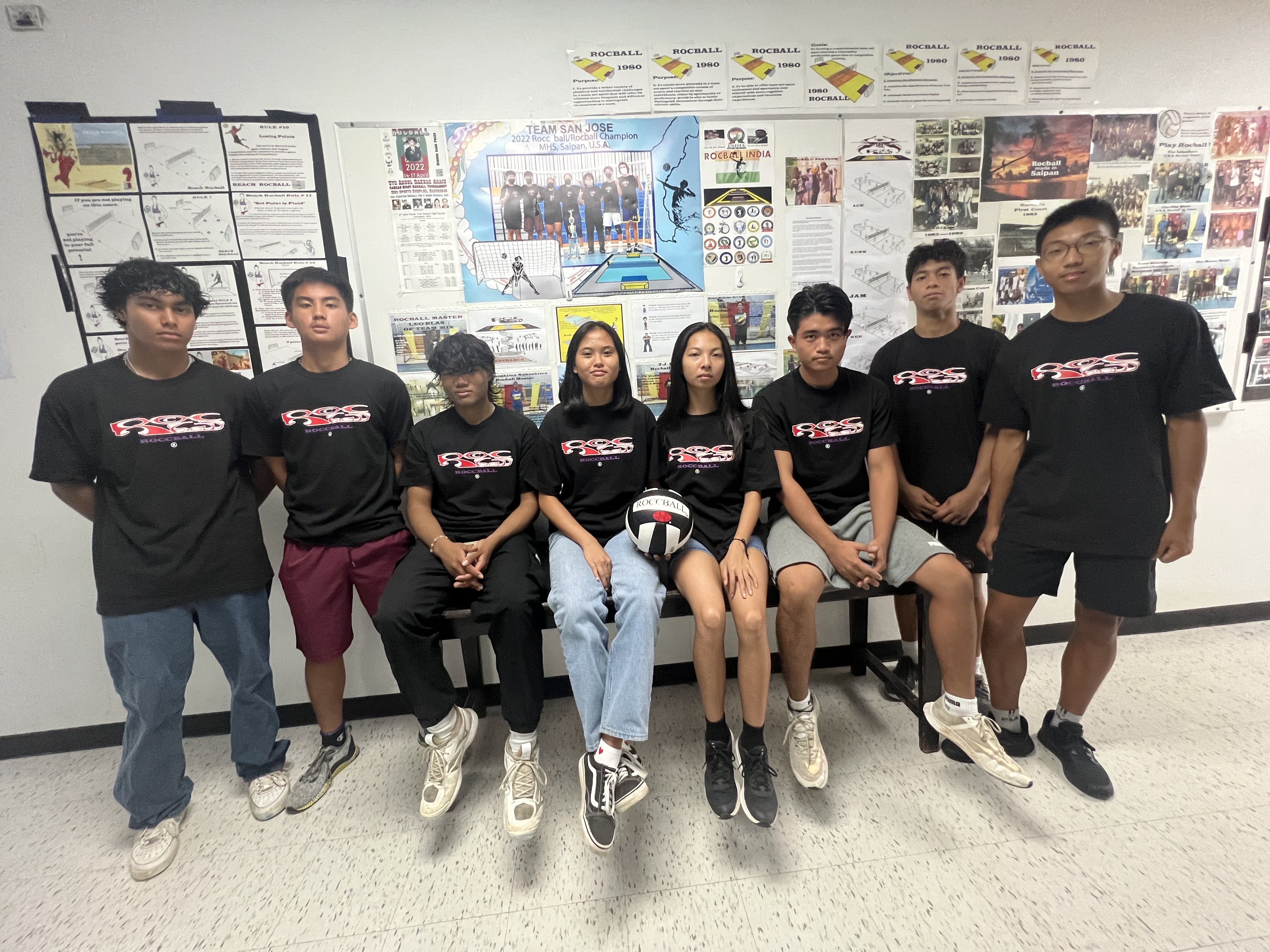 The Nakama team members pose for a photo.