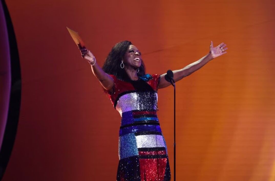 Viola Davis presents an award during the 65th Annual Grammy Awards in Los Angeles, California, Feb. 5, 2023.