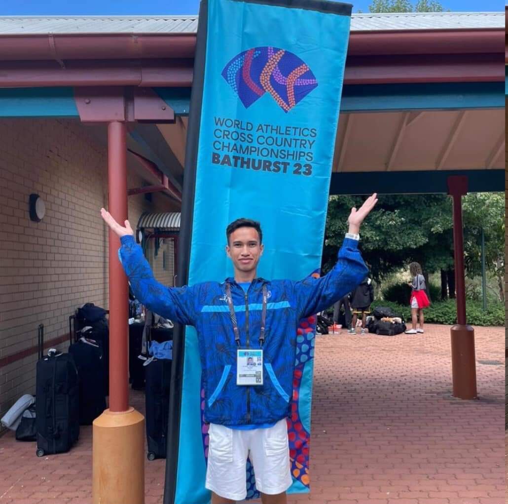 Sildrey Veloria at the World Athletics Cross Country Championships in Bathurst, Australia. 
