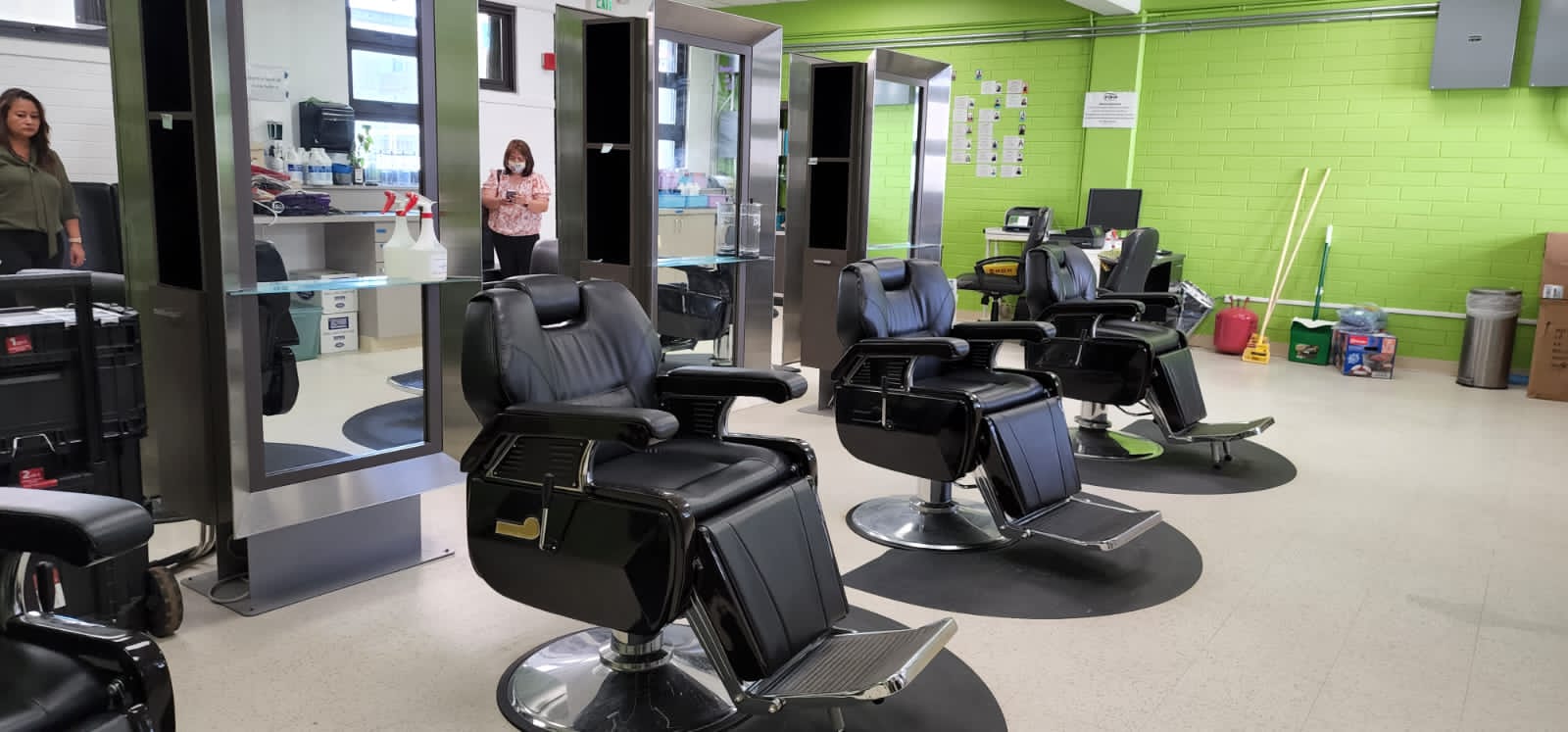 The classroom for the cosmetology, barber and hair styling course at GCA Trades Academy on Guam.