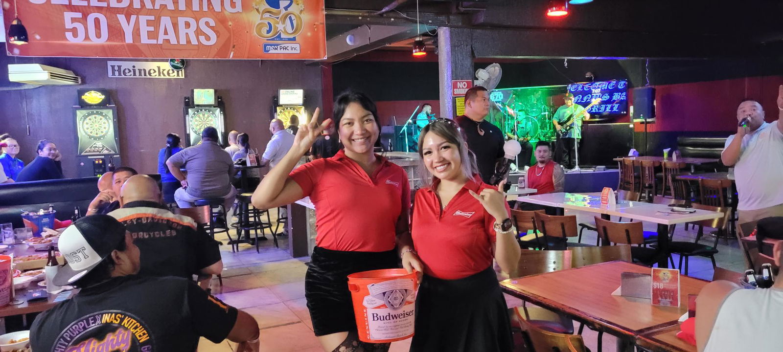 Marpac staffers raffled off prizes at Jonny’s Bar & Grill on Tuesday evening as part of a new promo.