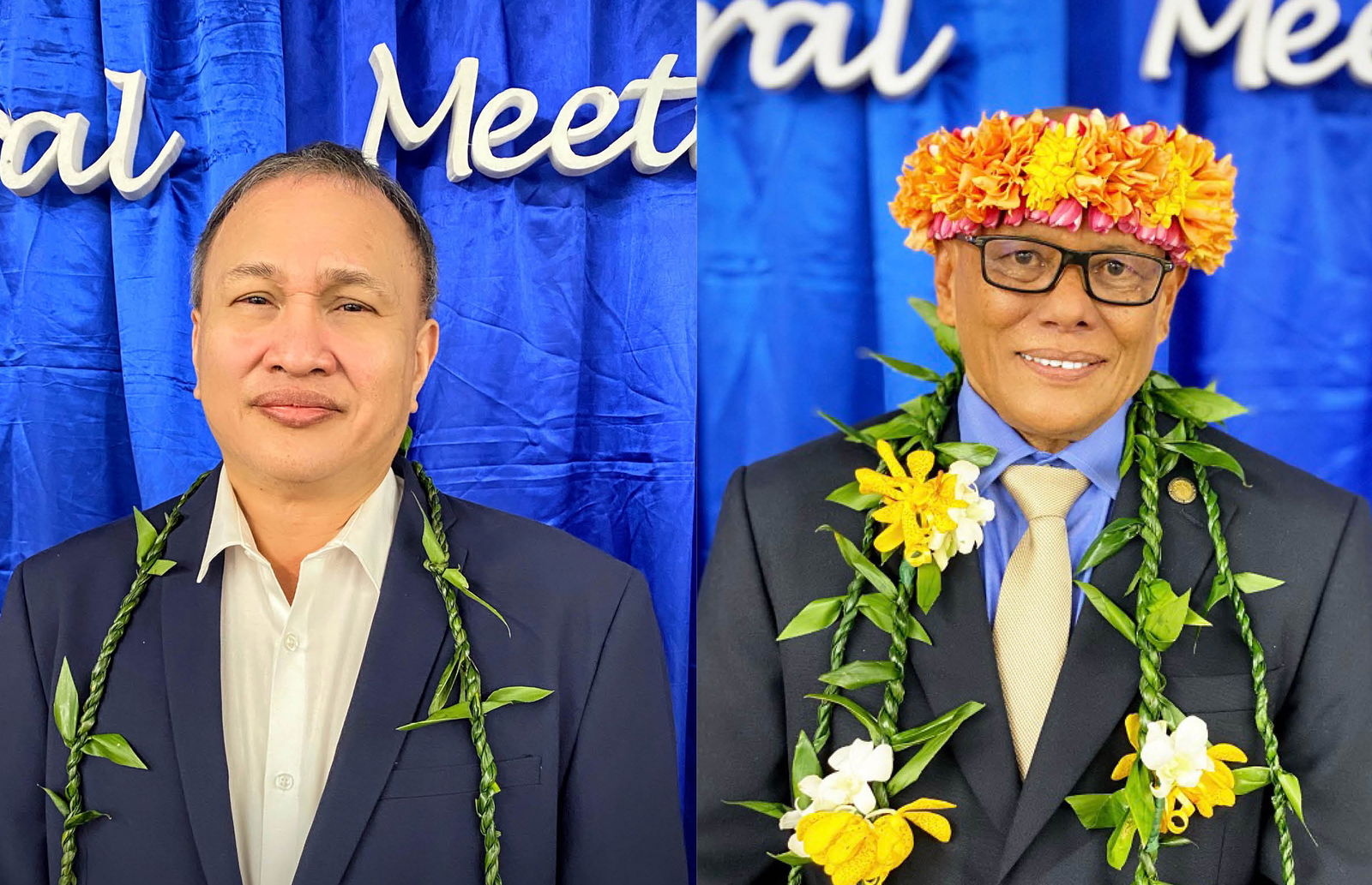 Andrew L. Orsini, left, and Herman M. Atalig