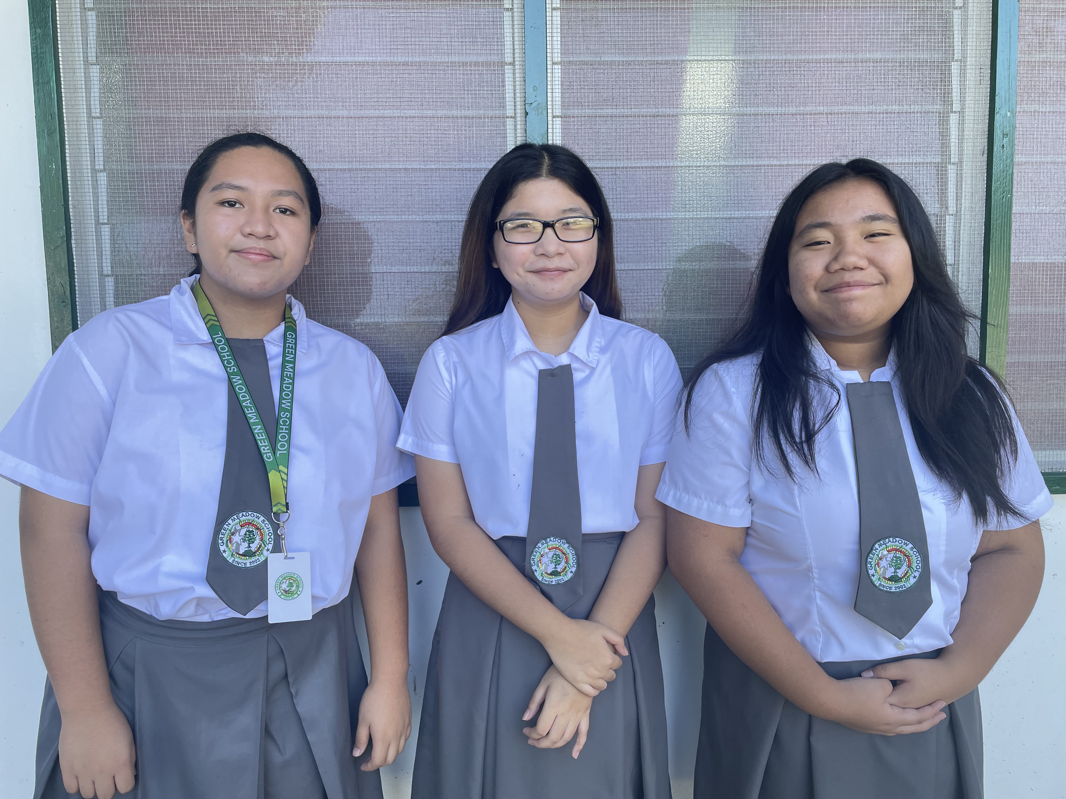 From left, 1st runner up Paula Angela Bernardo, champion Rihanna Grace De Leon and 2nd runner up Isabella Marie Mallari.
