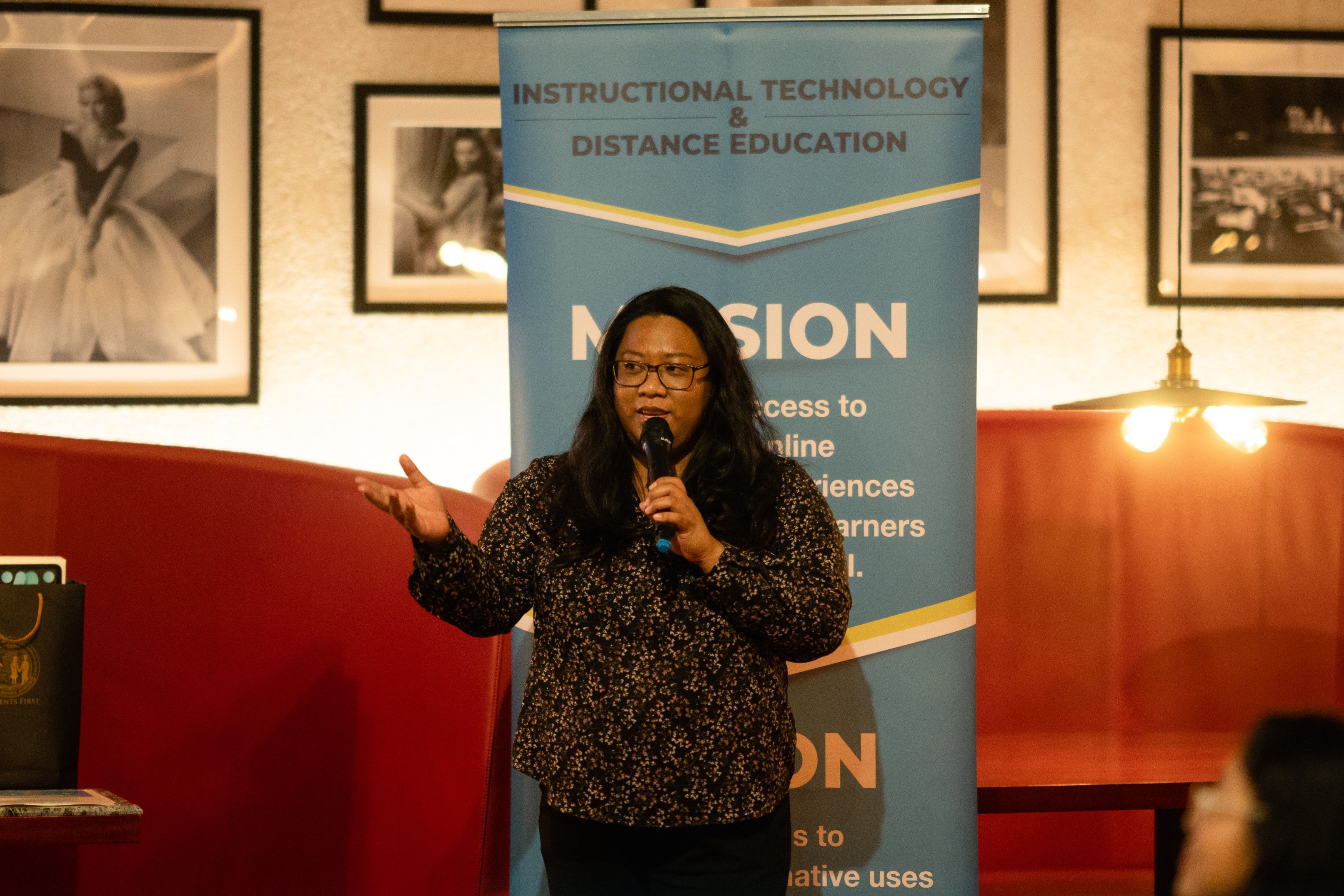 Instructional Technology and Distance Education Interim Director Lorraine Catienza underscores the importance of technology in classroom learning.