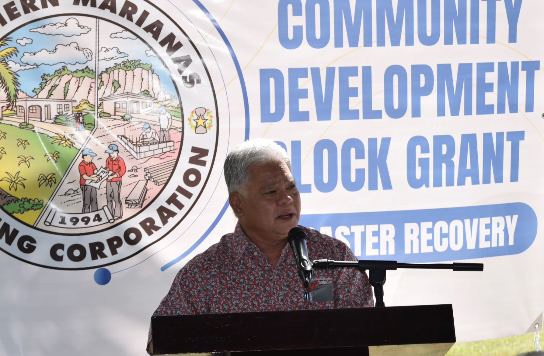 Gov. Arnold I. Palacios delivers his remarks.