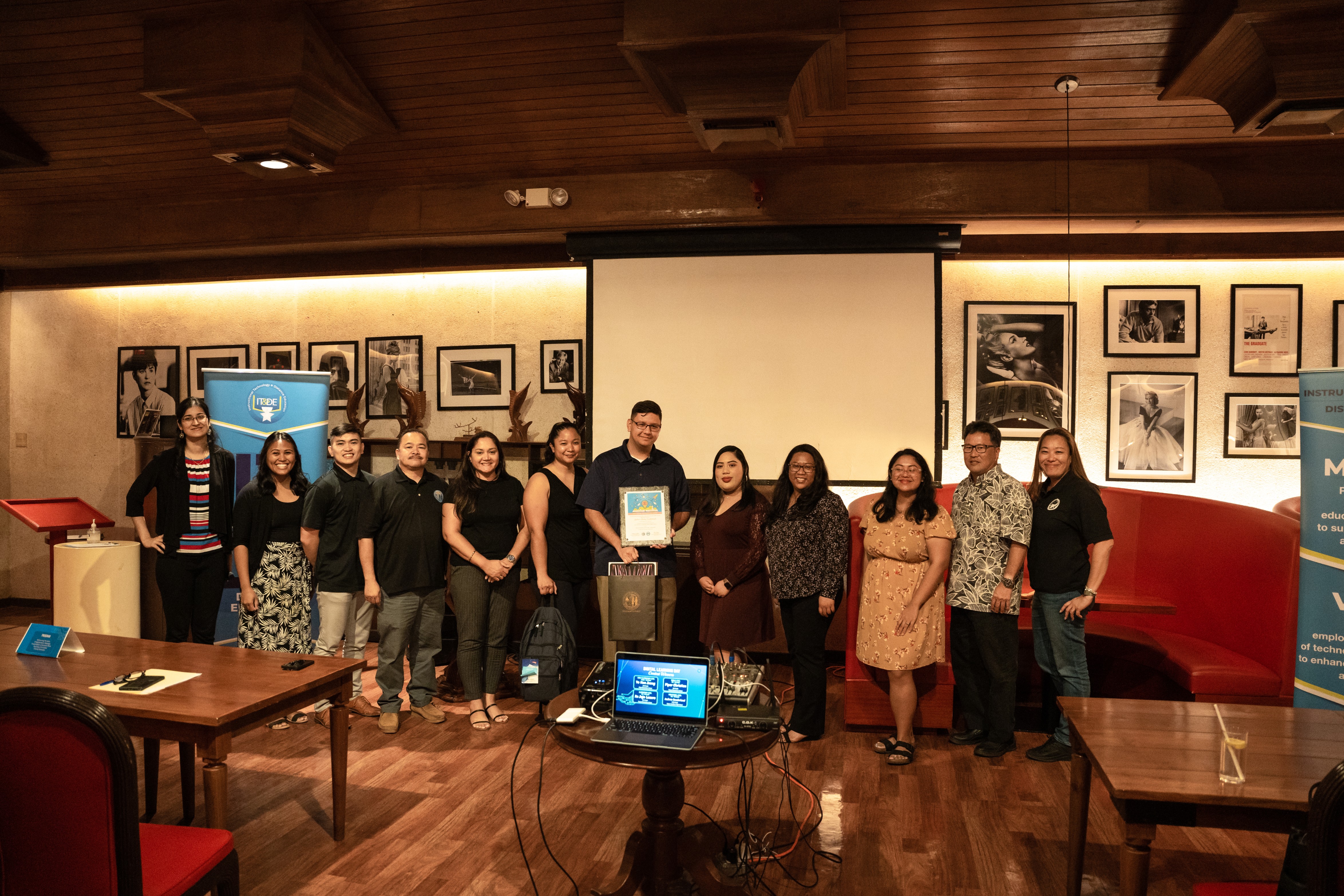 Andrew Bailey Sunderland, a 12th grader from Saipan Southern High School, received an award for his original short video with multimedia integration that answers the question, “What is a 21st Century Learner?"