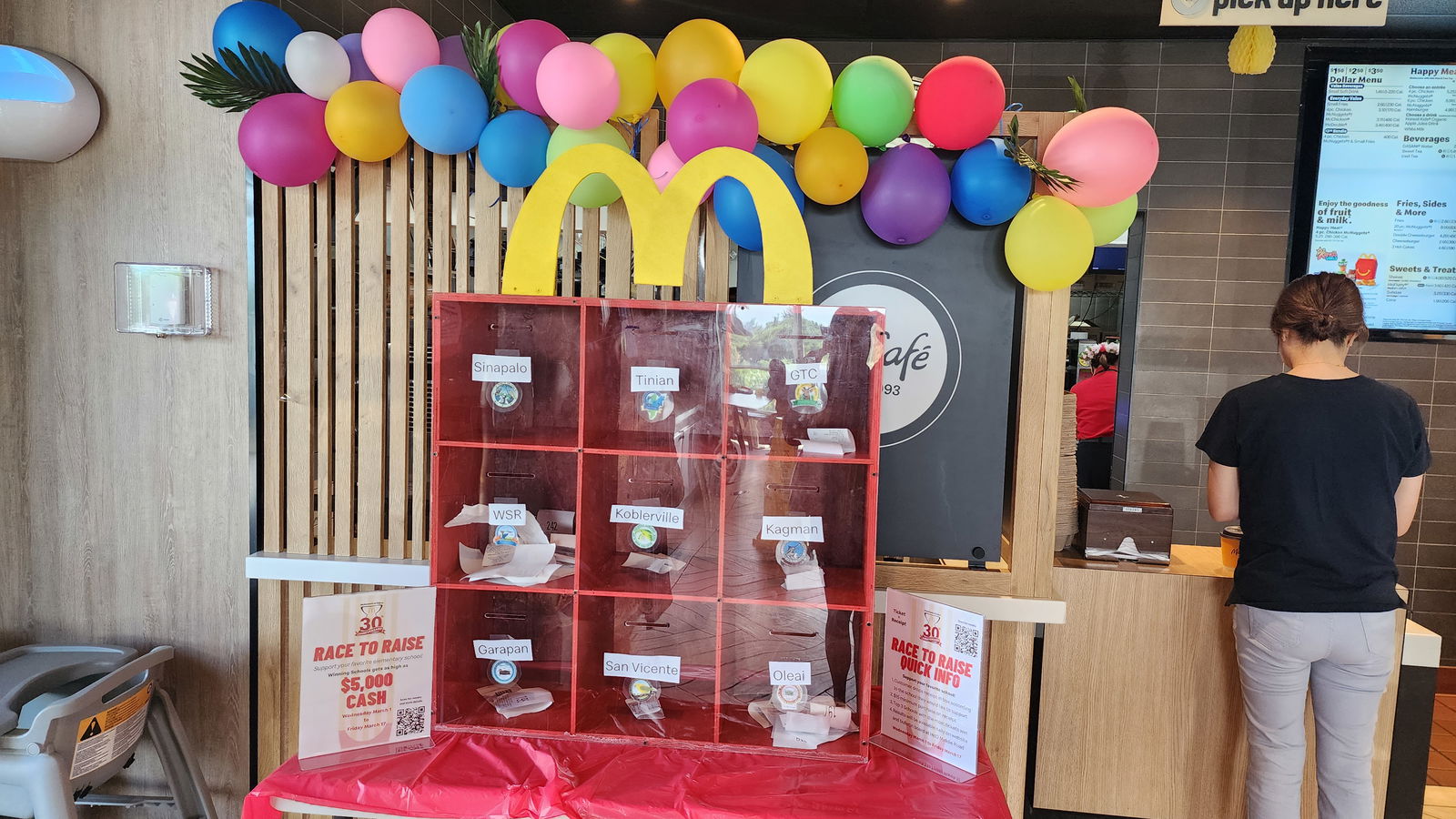 Support your favorite public elementary school by dropping your McDonald's receipt worth $15 or more into a drop box at the Garapan or Chalan Laulau branch.