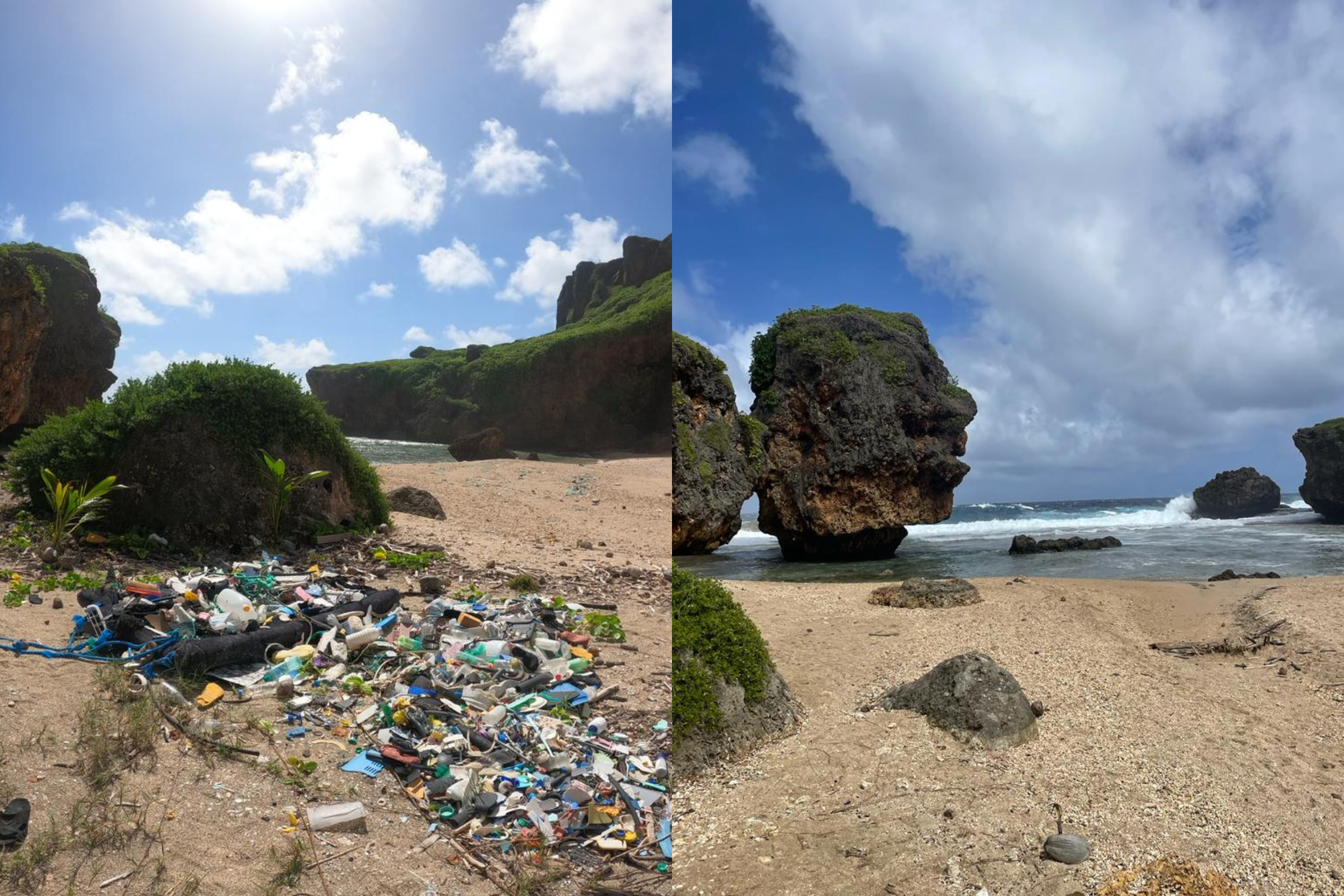 These “before” and “after” photos were taken by the volunteers who cleaned up Old Man by the Sea on March 25-26, 2023.
