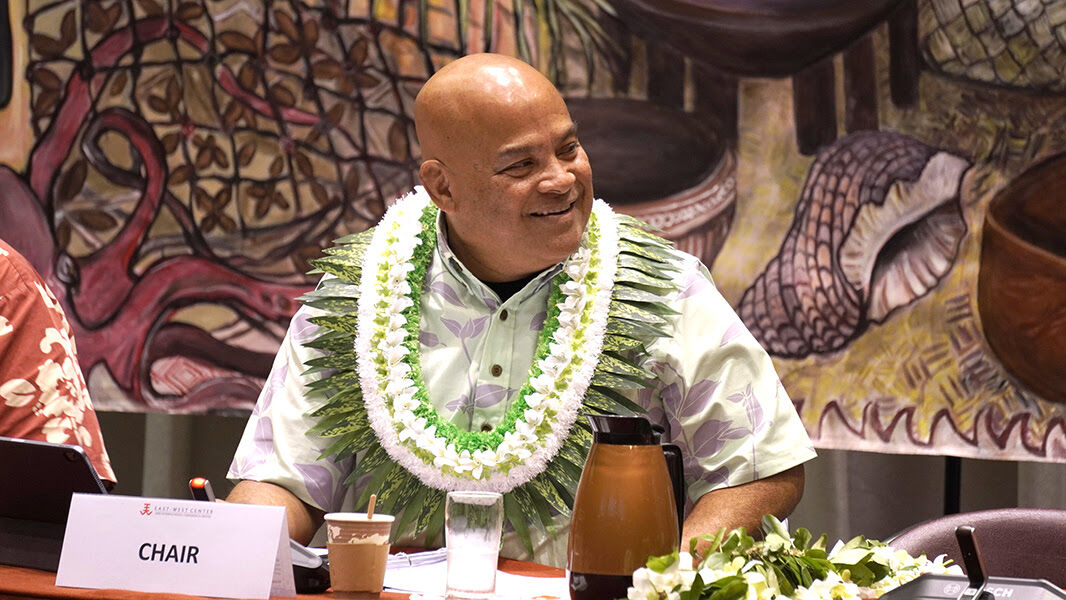 Federated States of Micronesia President David Panuelo chaired the Pacific Islands Conference of Leaders held at the East-West Center in Honolulu last year.