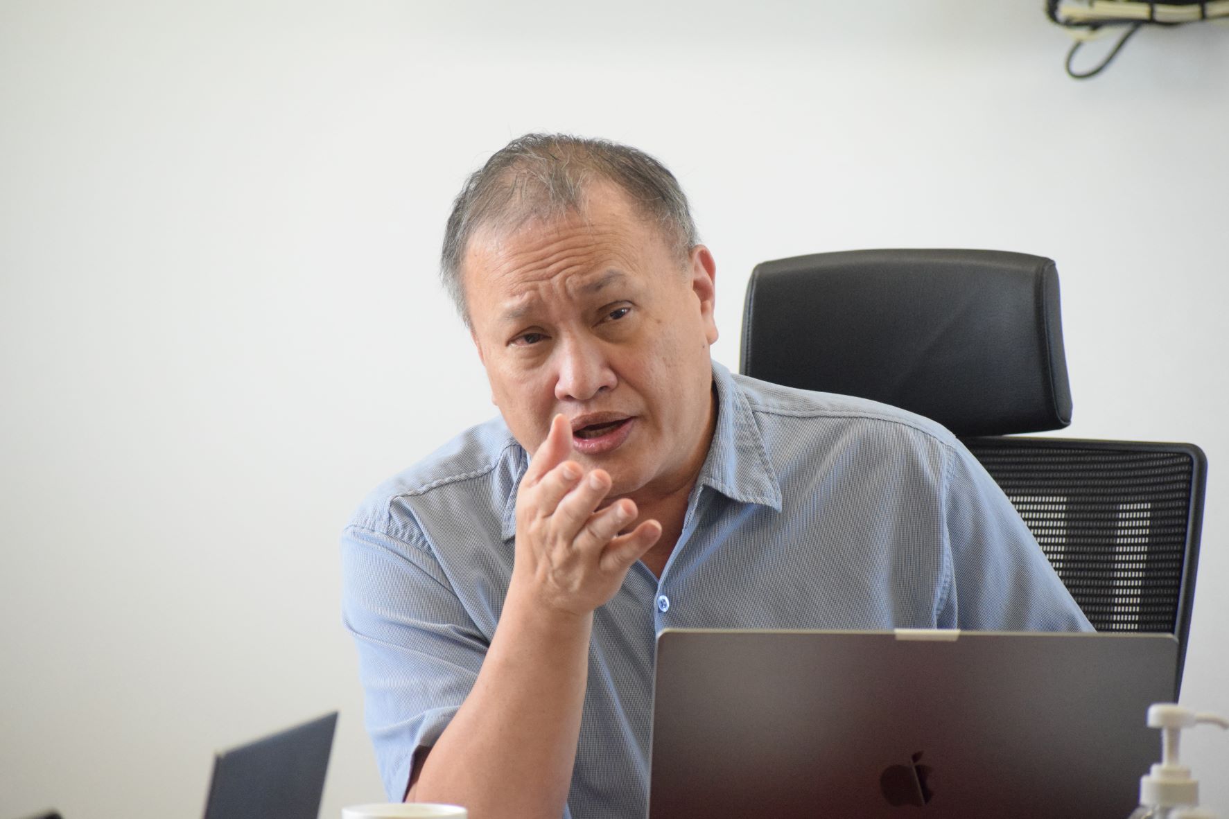 Board of Education member Andrew L. Orsini speaks during a meeting on Thursday.