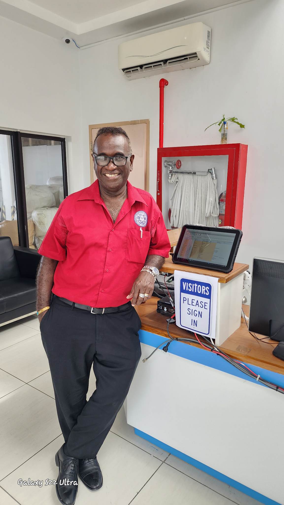 Dr. Transform Aqorau, vice chancellor of the Solomon Islands National University, pictured at the Marshall Islands Marine Resources Authority in Majuro in February.