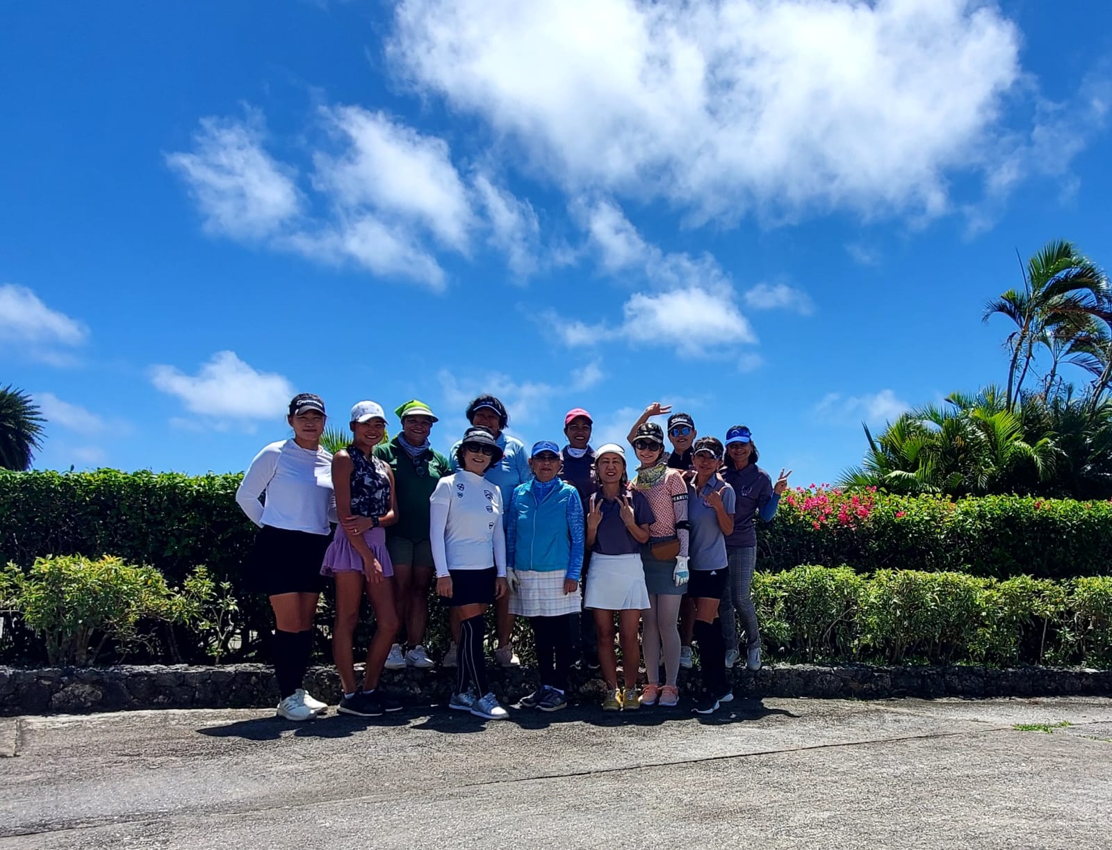 Members of the CNMI Women’s Golf Association pose for a photo during their March golf tournament at the Laolao Bay Golf & Resort west course on Saturday.