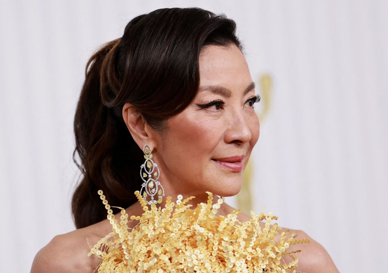 Michelle Yeoh attends the 29th Screen Actors Guild Awards at the Fairmont Century Plaza Hotel in Los Angeles, California, Feb. 26, 2023.