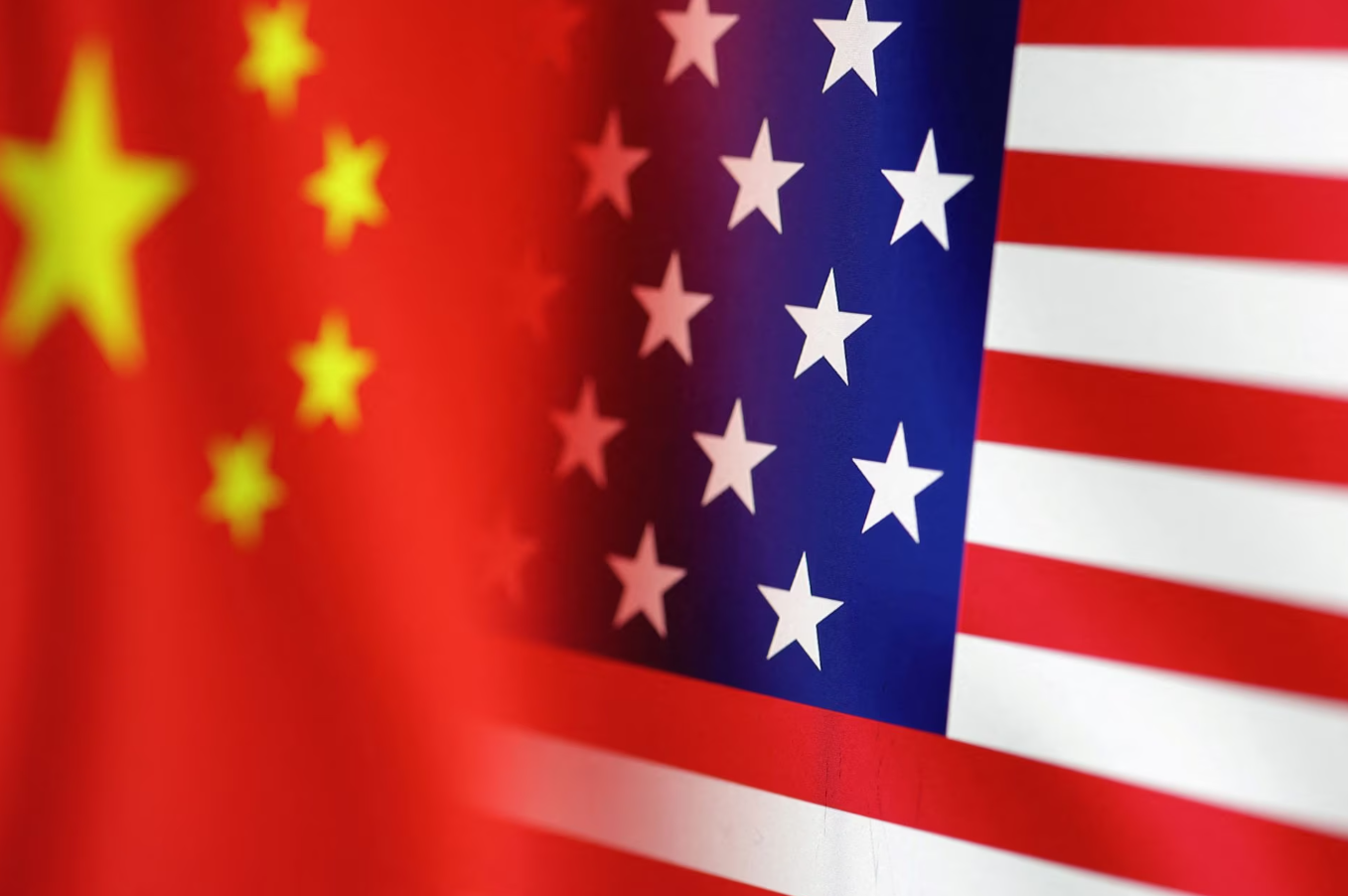 U.S. and Chinese flags are seen in this illustration taken on Jan. 30, 2023.