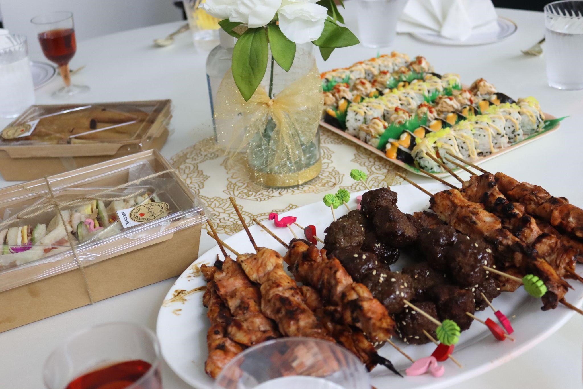 The meals were catered by JC Café and 3-H Kitchen.