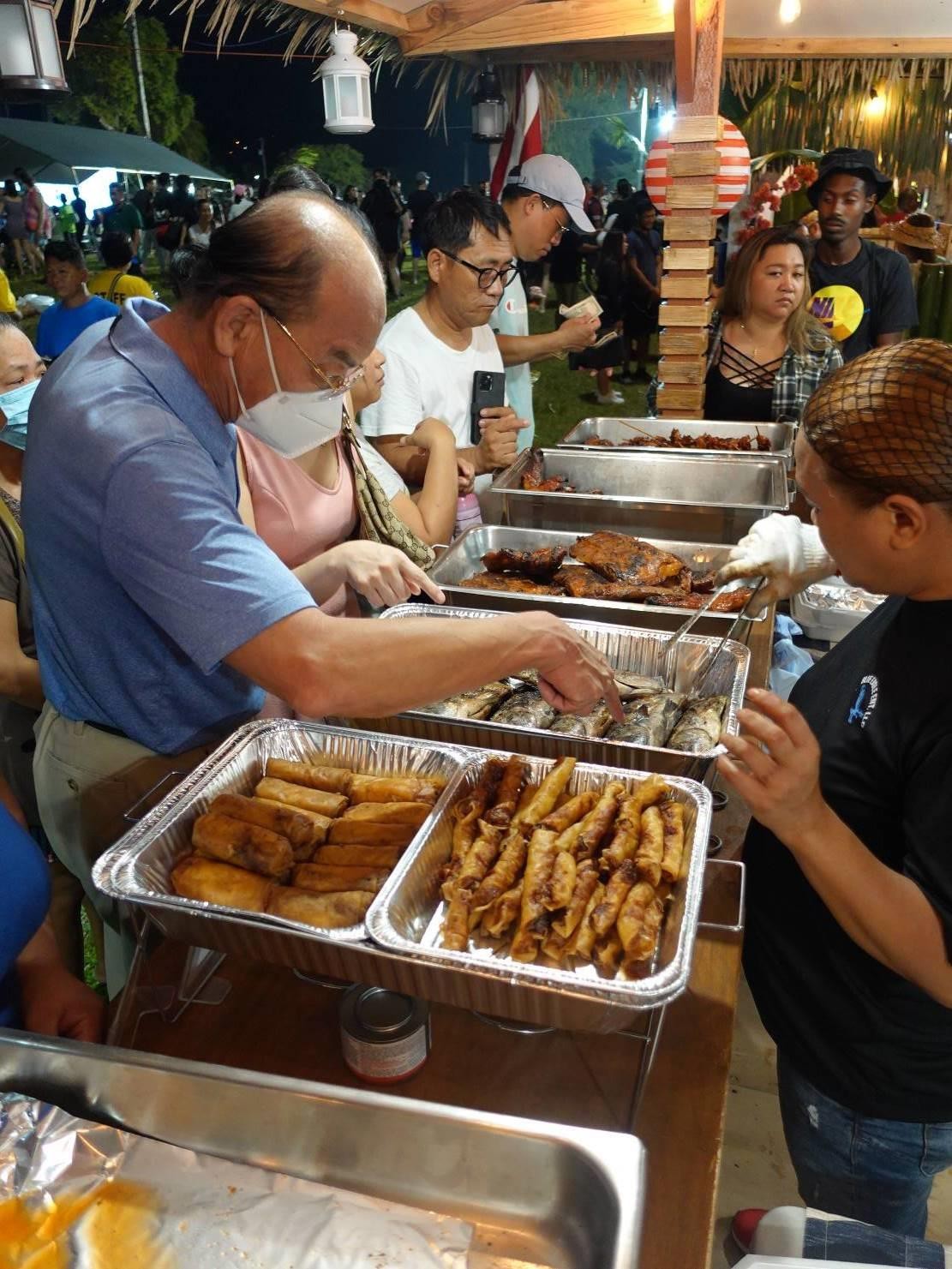 Lynn’s BBQ and 28 other food vendors serve patrons at the 23rd Annual Taste of the Marianas International Food Festival & Beer Garden on June 18, 2022 on Saipan.