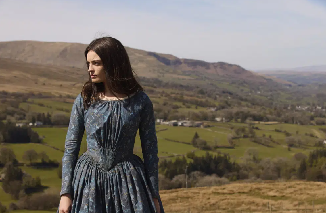 This image released by Bleecker Street Films shows Emma Mackey in a scene from "Emily."