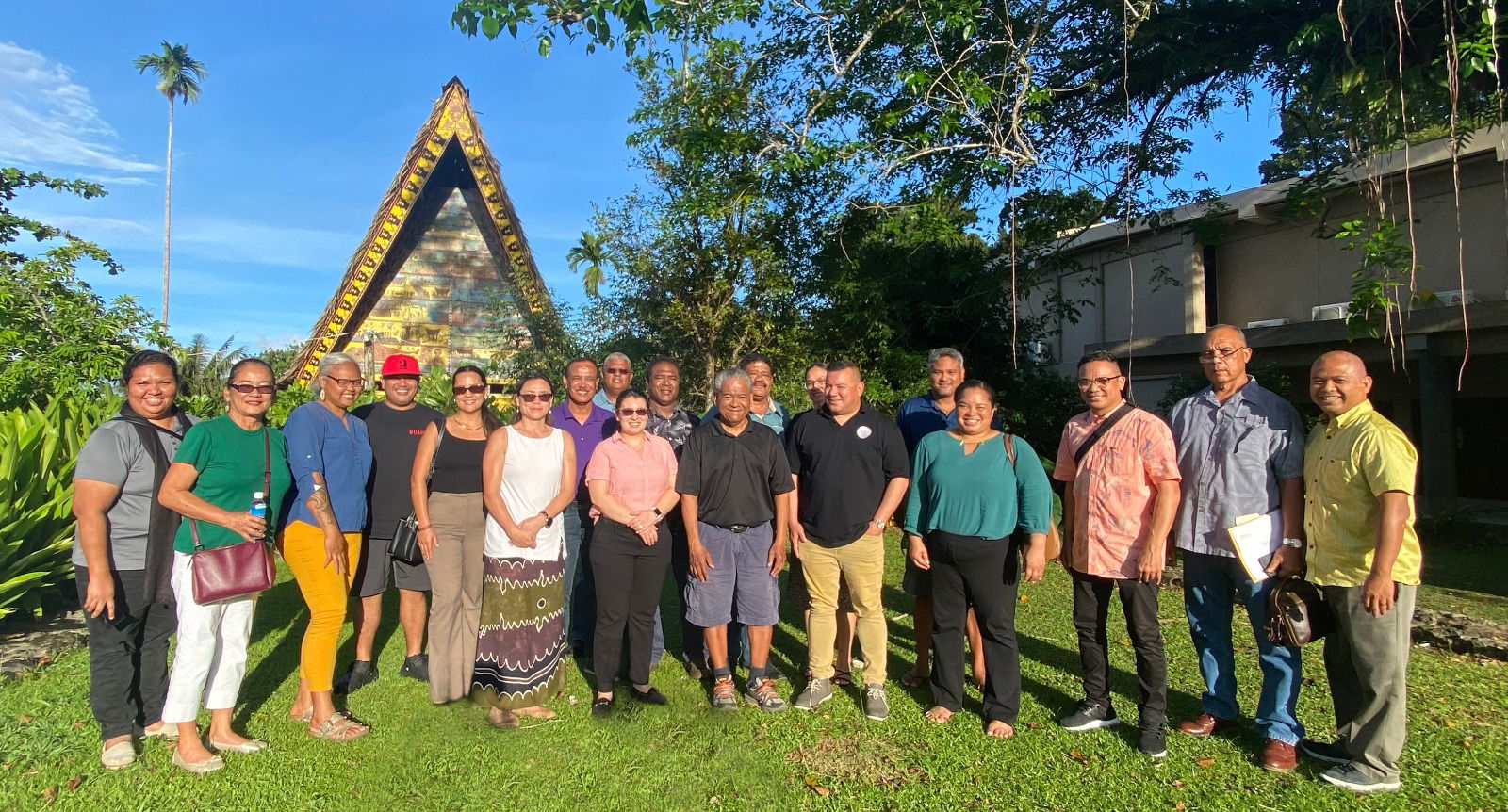 Representatives of five Guam-based  companies  were in  Palau recently to showcase their locally made products to distributors, wholesalers, and retailers.