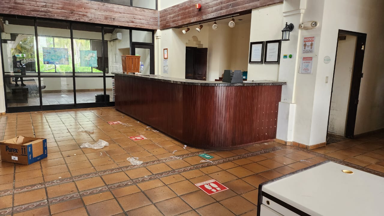 The front desk of Rota Resort.