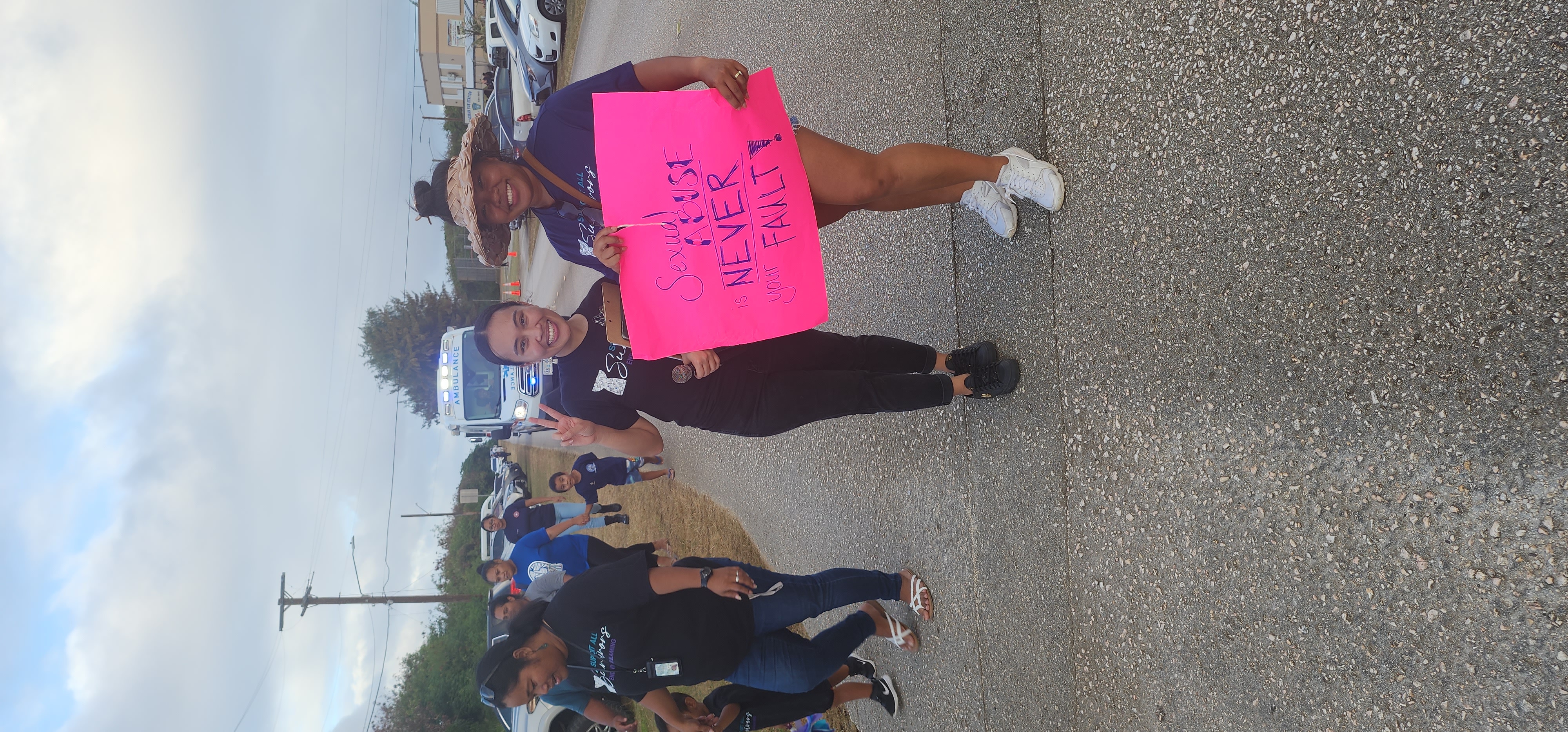 Savannah Lyn Delos Santos, left, of the Northern Marianas Coalition Against Domestic & Sexual Violence and educator Bonny Cruz.