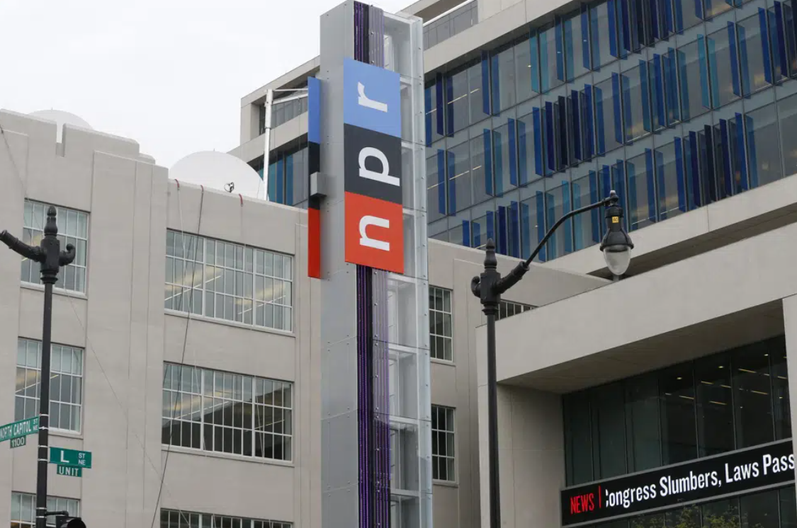 The headquarters for National Public Radio stands on North Capitol Street on April 15, 2013, in Washington.
