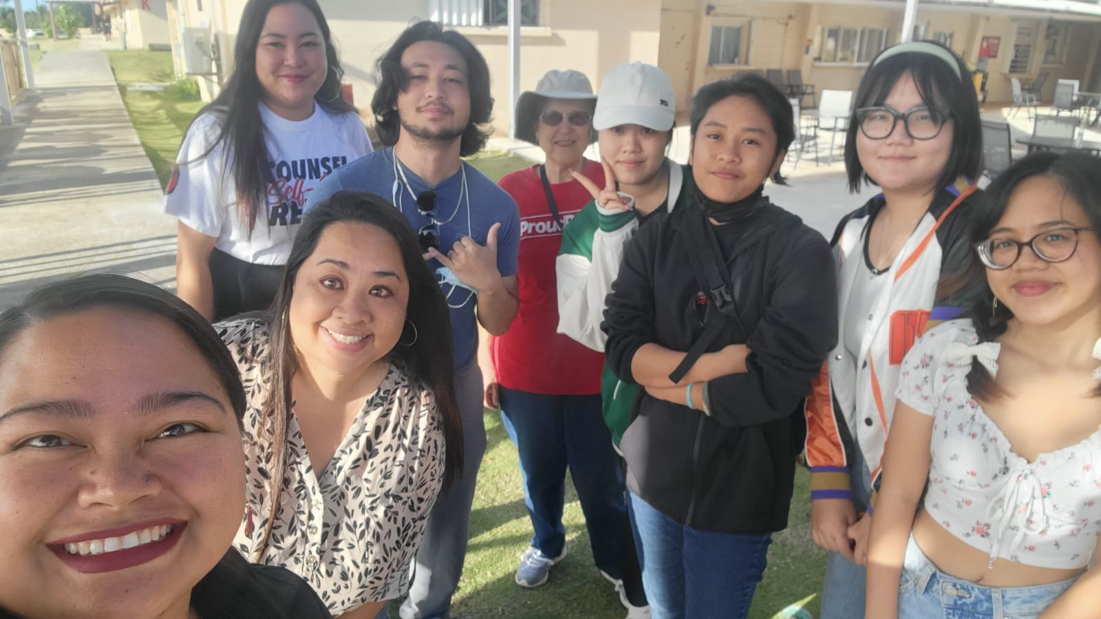 In March, NMC Health Squad members Malyssa Castro, left, and Lisa Hacskaylo, center, led a "Walk this Way" event, which brought together NMC employees and students for a group walk. The event aimed to promote physical activity and healthy habits among participants.