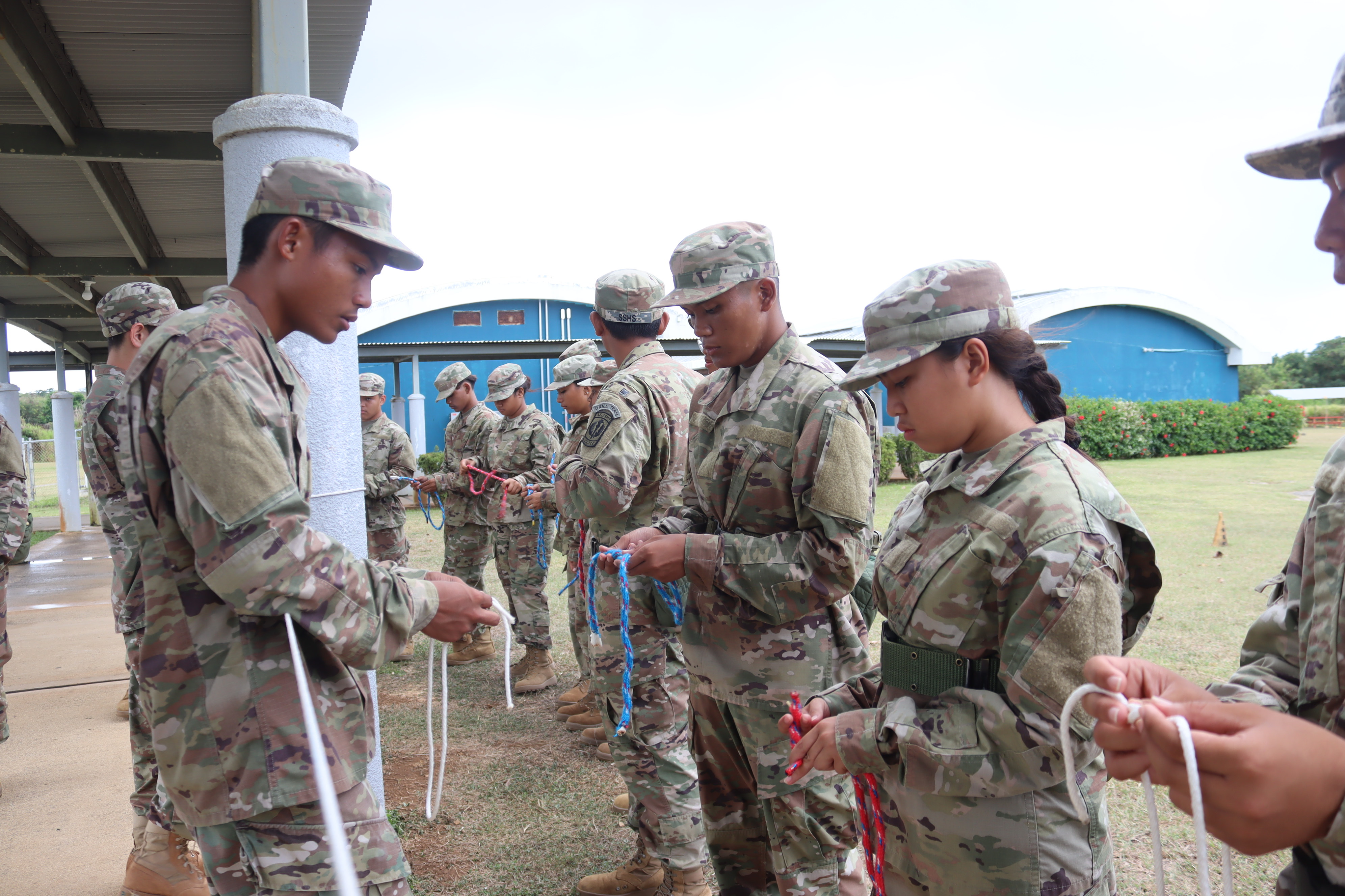 The Rope Bridge and Knot-Tying Station was hosted by the Stallions and the Buck Battalion.