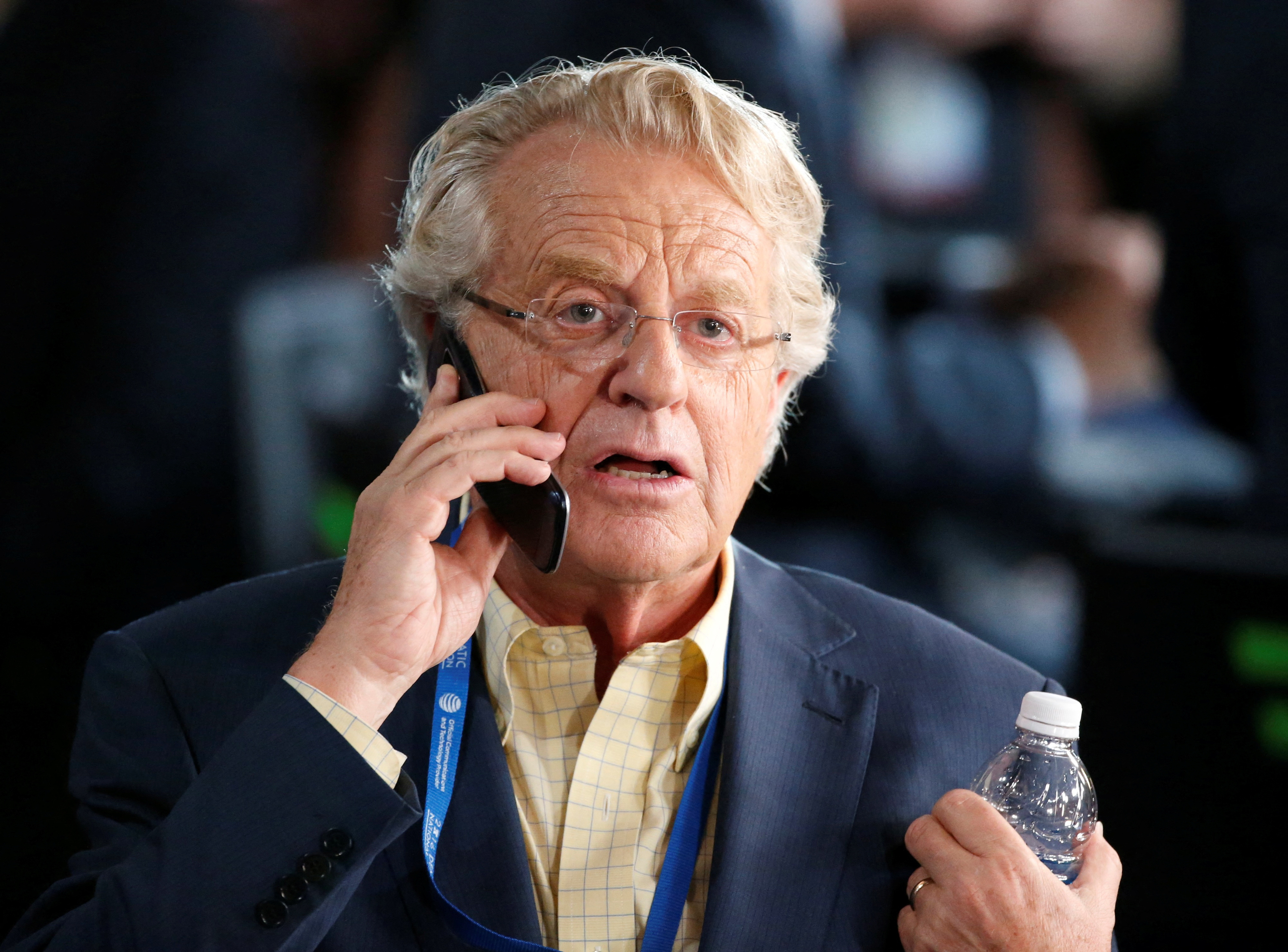FILE PHOTO: Television personality Jerry Springer at the Democratic National Convention in Philadelphia, Pennsylvania, U.S. July 25, 2016. REUTERS/Lucy Nicholson/File Photo
