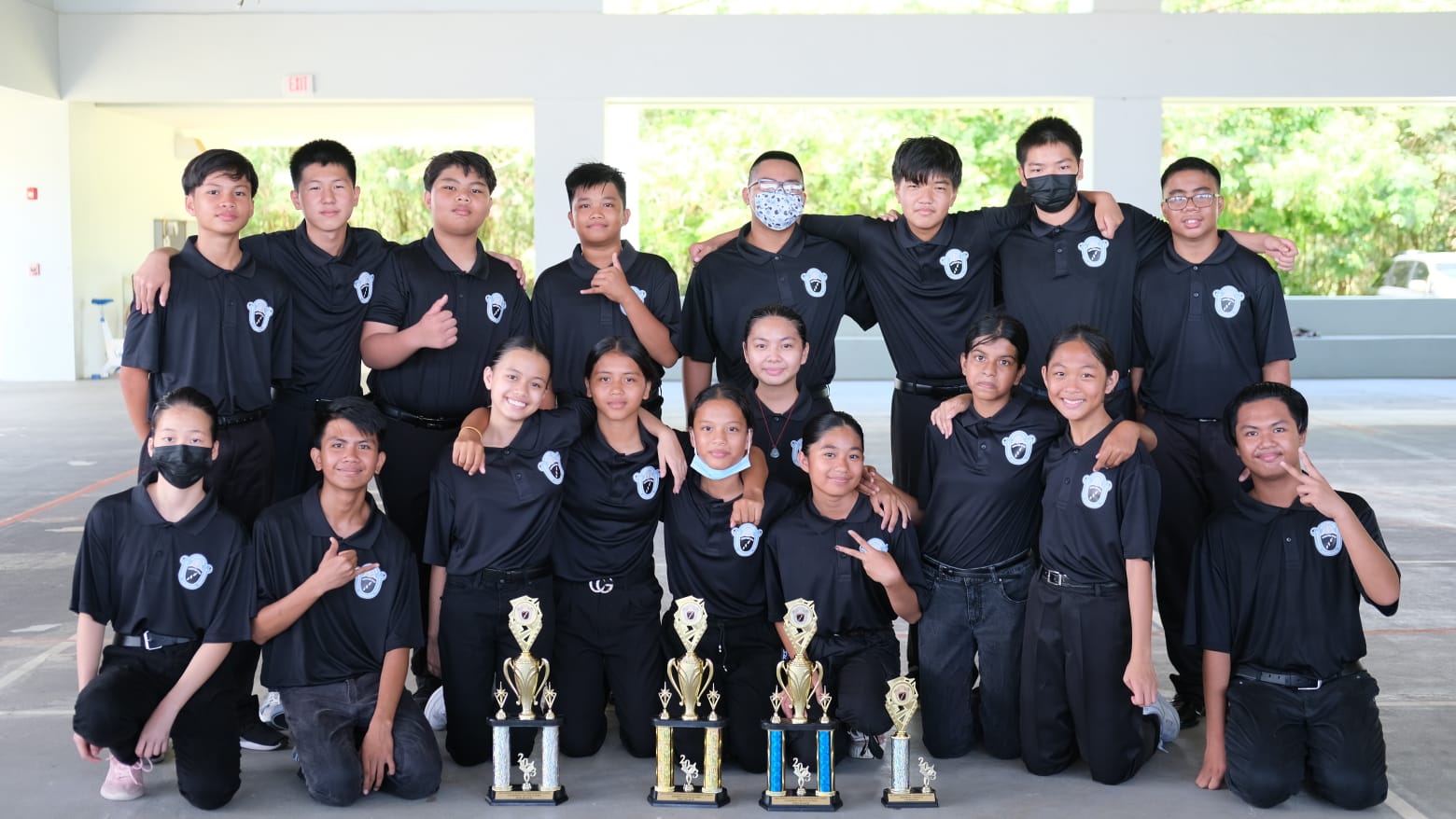 Overall second place: the Leadership Corps team of Hopwood Middle School.