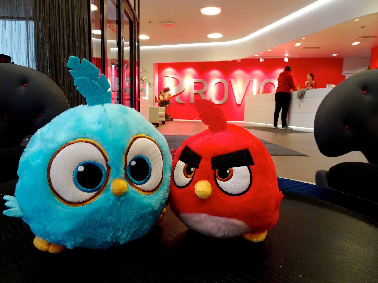 FILE PHOTO: Angry Birds game characters are seen at the Rovio headquarters in Espoo, Finland March 13, 2019. Picture taken March 13, 2019. REUTERS/Anne Kauranen/File Photo