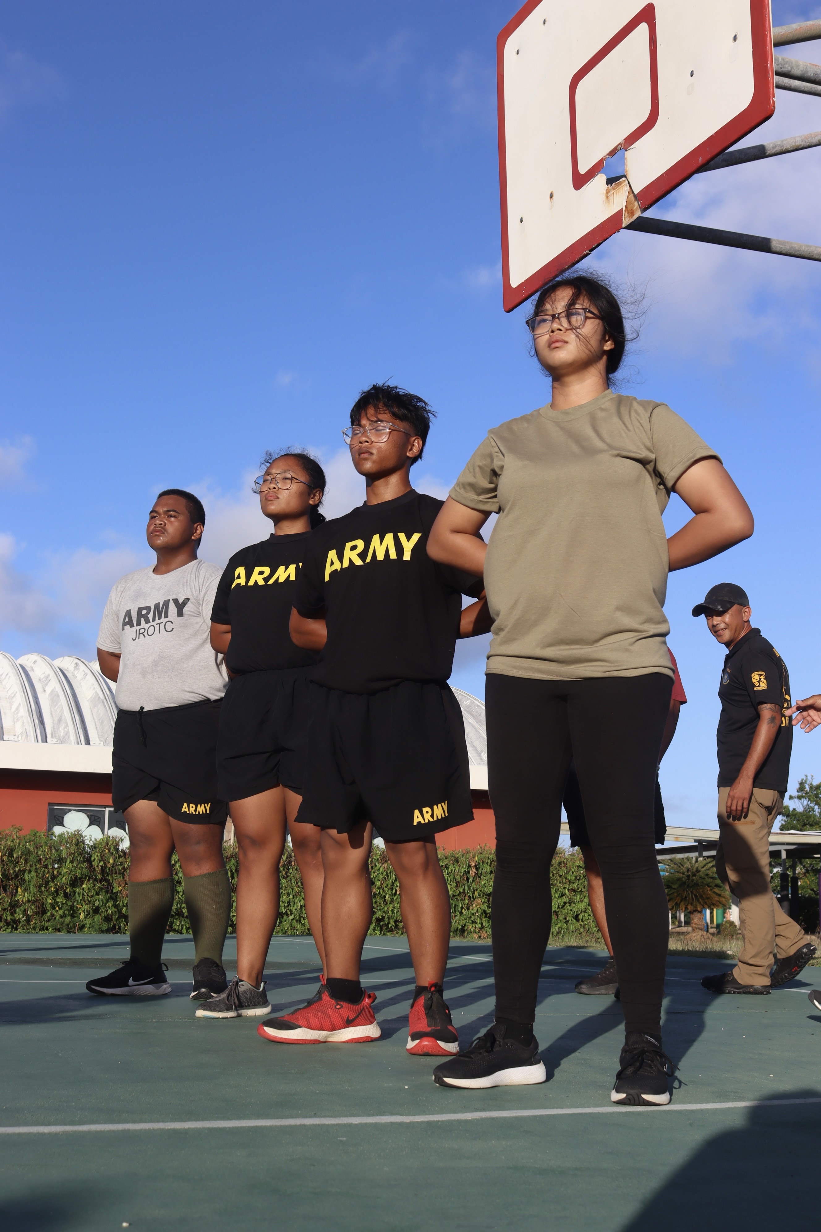 C/CPT Mabansag Hazel, far right, makes it to the Top 3 in the Tap-out game.
