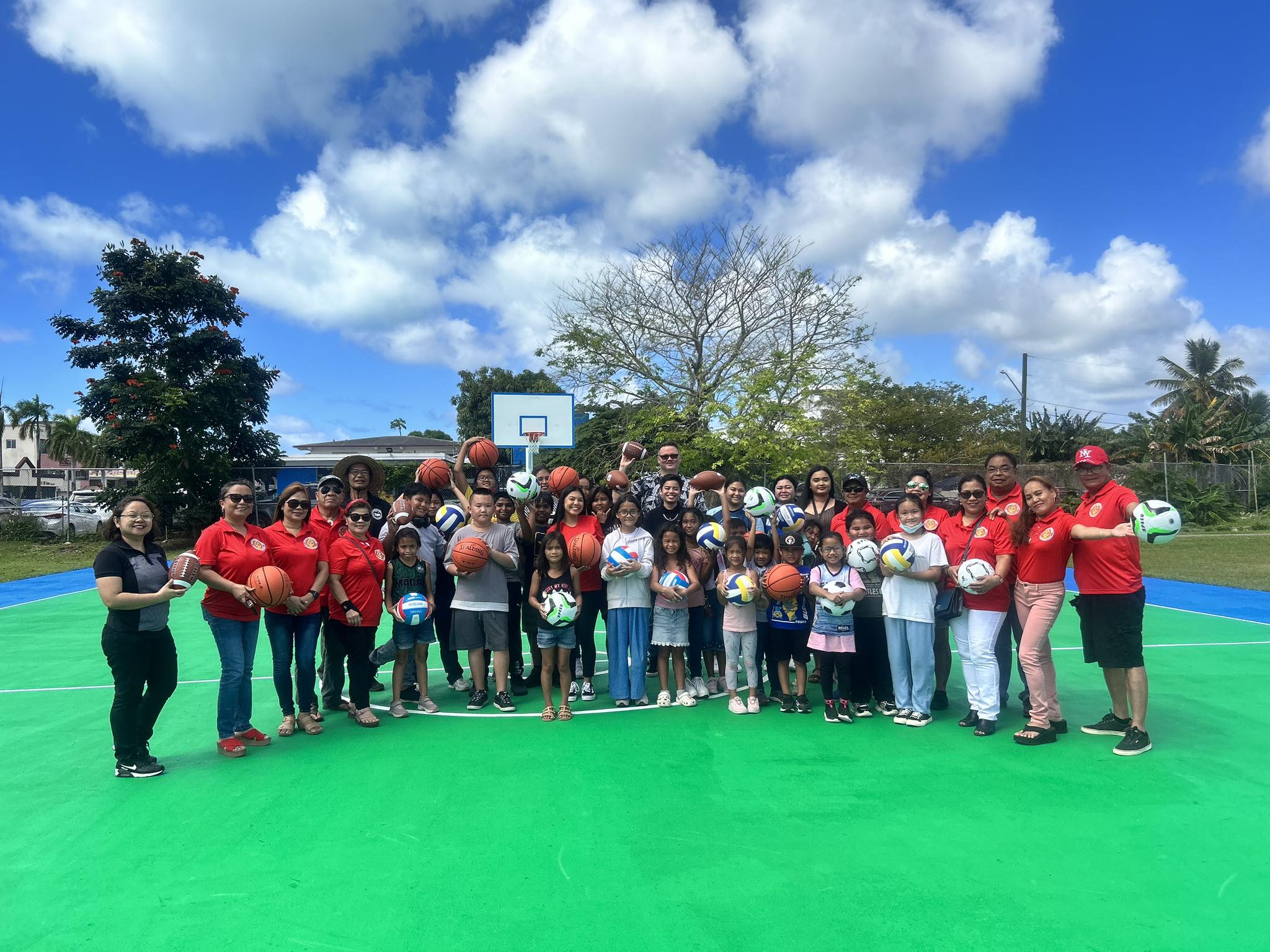 Bayani Association Gandang Pinay grand winner, Kriselle Bryana Mitzy A. Drilon, has donated various balls to Garapan Elementary School.