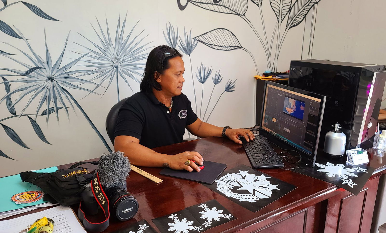 Armando Camposano continues to upgrade his skills as a photographer and videographer.