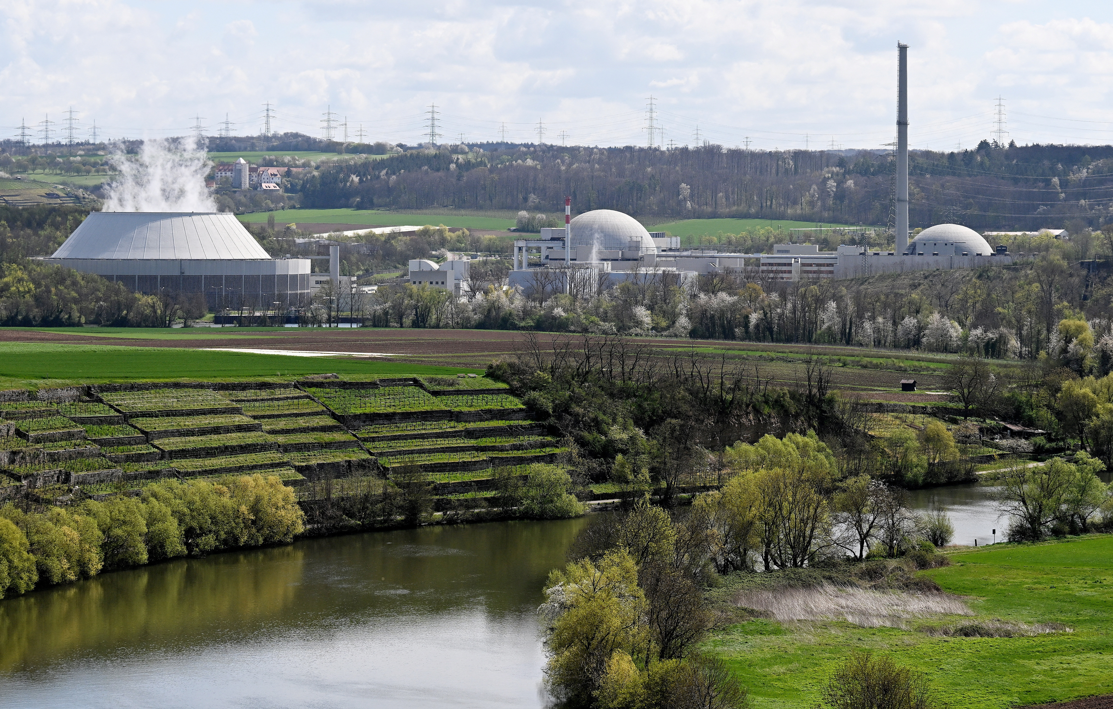 A general view shows the Neckarwestheim nuclear power plant, as Germany shuts down its last nuclear power plants in Neckarwestheim, Germany, April 14, 2023. REUTERS
