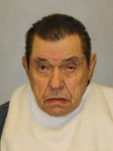 Andrew Lester, 85, poses for a booking photograph in Kansas City, Missouri, U.S. April 13, 2023. Kansas City Police Department/Handout via REUTERS