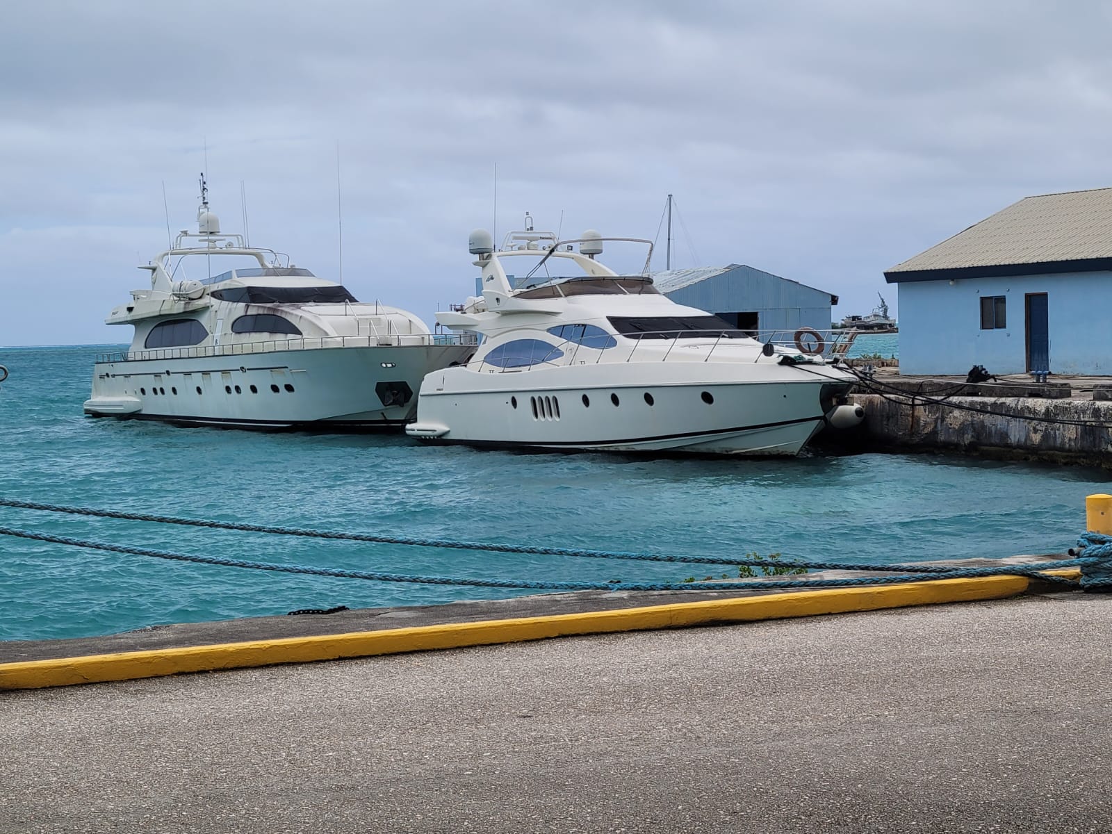 The Grand Mariana 4 and Grand Mariana 5 at Delta Dock of the Port of Saipan in Puerto Rico on March 3, 2023.