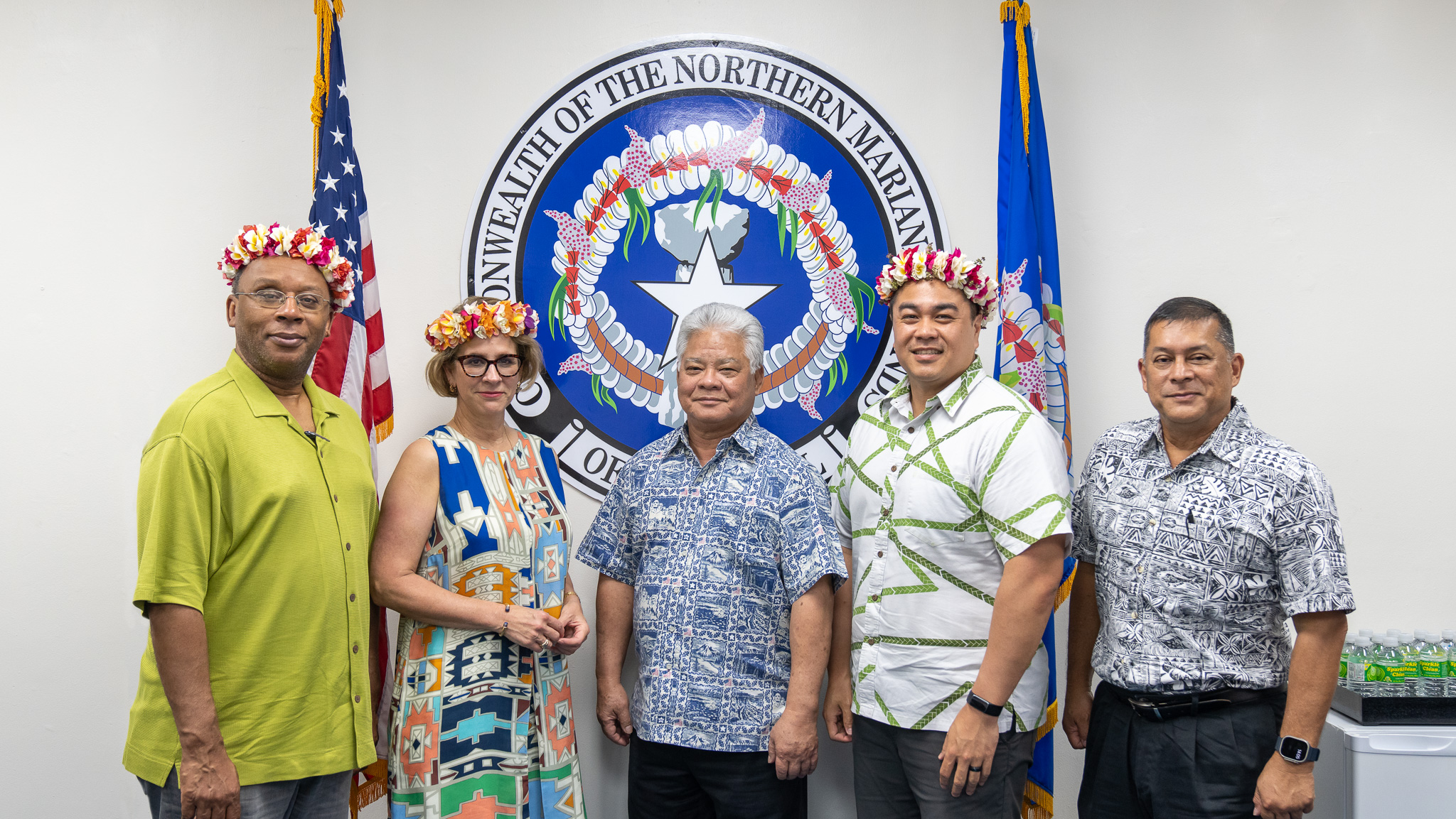 Visiting federal officialsGov. Arnold I. Palacios welcomed White House Office of Intergovernmental Affairs Associate Director for Puerto Rico and Territories  Gretchen Sierra-Zorita to the CNMI and discussed a number of ways that her office can help advance some of the Commonwealth’s pressing needs through her and her newly established office’s advocacy at various federal agencies. Governor Palacios also welcomed Deputy Assistant Secretary for Insular and International Affairs of the U.S. Department of the Interior  Keone Nakoa and the newly appointed Director of Office of Insular Affairs John D. Brewer. In a separate, but related meeting, Governor Palacios and the guests from the White House and Department of the Interior discussed immigration, workforce development, financial assistance, and other issues with CNMI lawmakers.