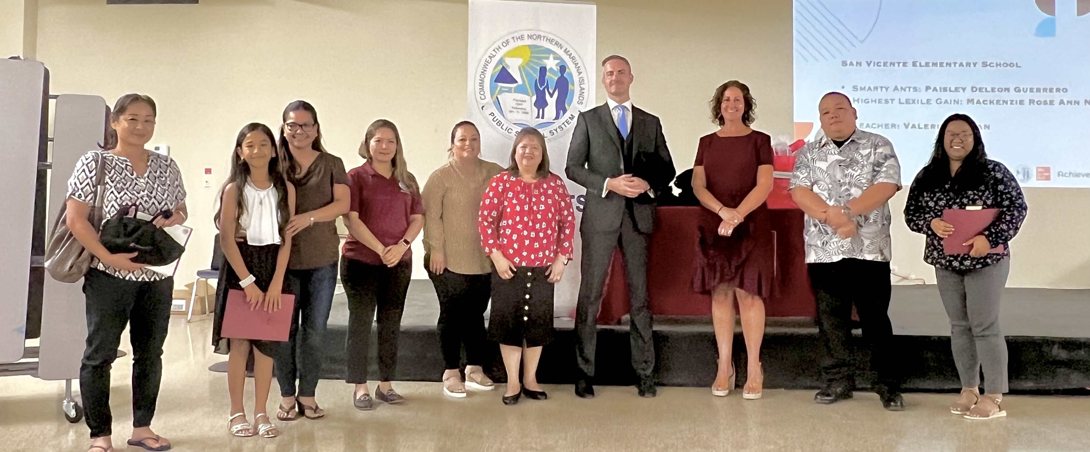 The awardees of San Vicente Elementary School.