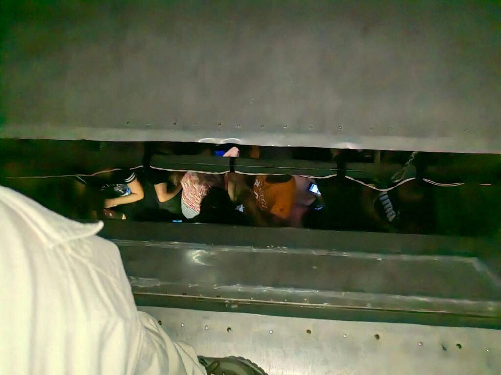 Mexican authorities found 175 migrants, mostly from Guatemala, crowded into a truck trailer in the southern state of Chiapas, when it was stopped at a checkpoint in Chiapas, Mexico, according to the INM statement, in this photo released on May 26, 2023 and distributed by INM. INM/Handout via REUTERS