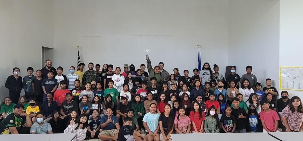 Superior Court Associate Judge Joseph N. Camacho visited San Vicente Elementary School on May 11 to meet with fifth graders as part of the CNMI Judiciary's Judges in the Classroom program. This year's topic was “Civics, Civility and Collaboration.”