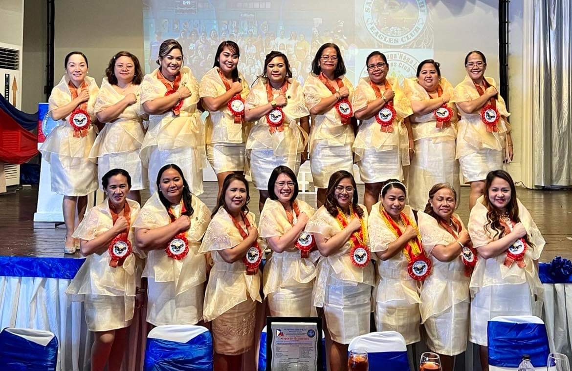 Members of the Saipan Maga'Haga Lady Eagles Group.