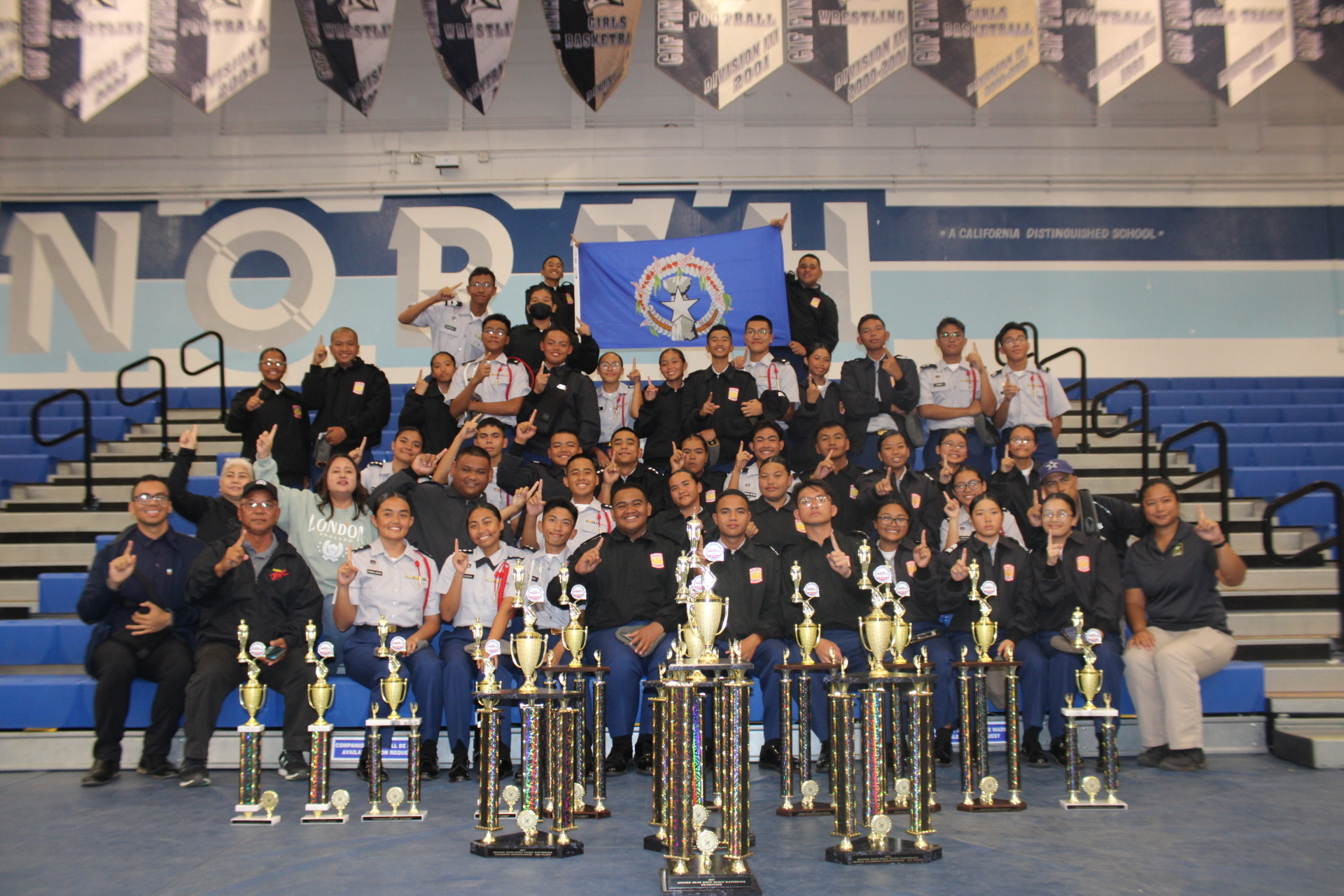 CNMI Junior Reserve Officers’ Training Corps cadets won several awards at the Golden Bear West Coast National Drill Meet held recently in Torrance, California.