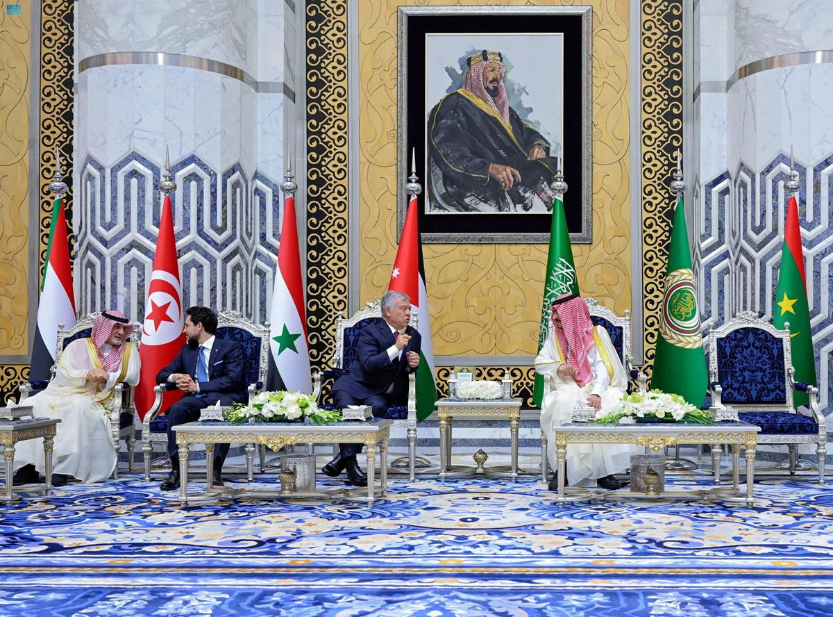 Jordan's King Abdullah II arrives to attend the Arab League Summit in Jeddah, Saudi Arabia, May 19, 2023. Saudi Press Agency/Handout via REUTERS