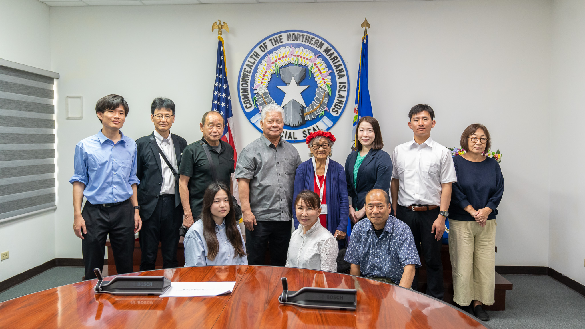 Courtesy visitOn Friday, May 12, which was also Manamko’ Takeover Day, Gov. Arnold I. Palacios and Honorary Gov. Ana Nakatsukasa received a courtesy visit from the Japanese Association for Recovery & Repatriation of War Casualties during their third trip to the CNMI. The organization has been tasked by the government of Japan to conduct field recovery and repatriation of Japanese war remains. They recently conducted field recovery operations on Saipan and will continue their work on Tinian. Governor Palacios expressed his continued appreciation and support to the association and the Consular Office of Japan on Saipan, and welcomed the association members back to the CNMI on their mission of recovery and repatriation.
