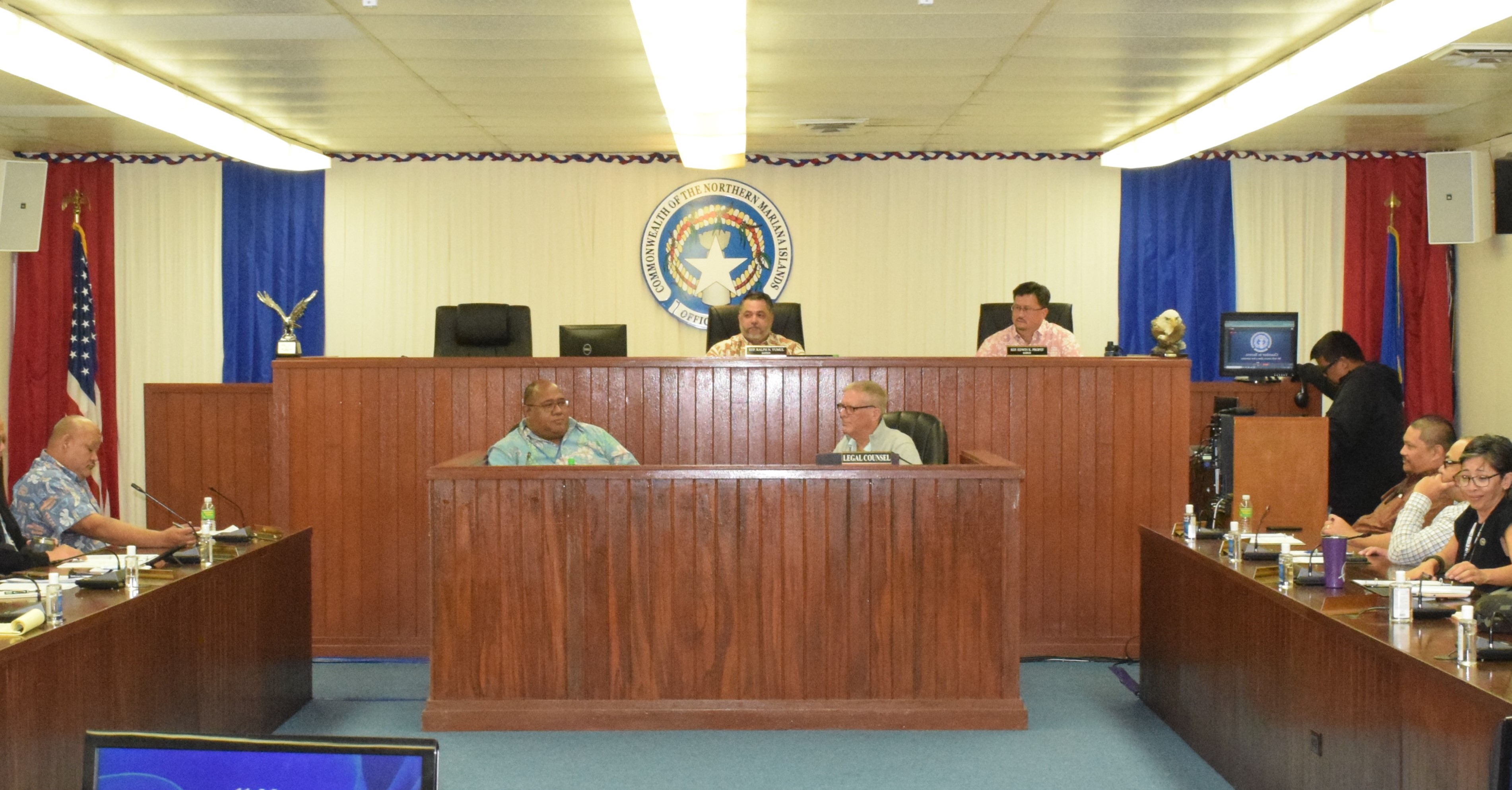House Ways and Means Committee Chair Ralph N. Yumul presides over a meeting earlier this month in the House chamber.